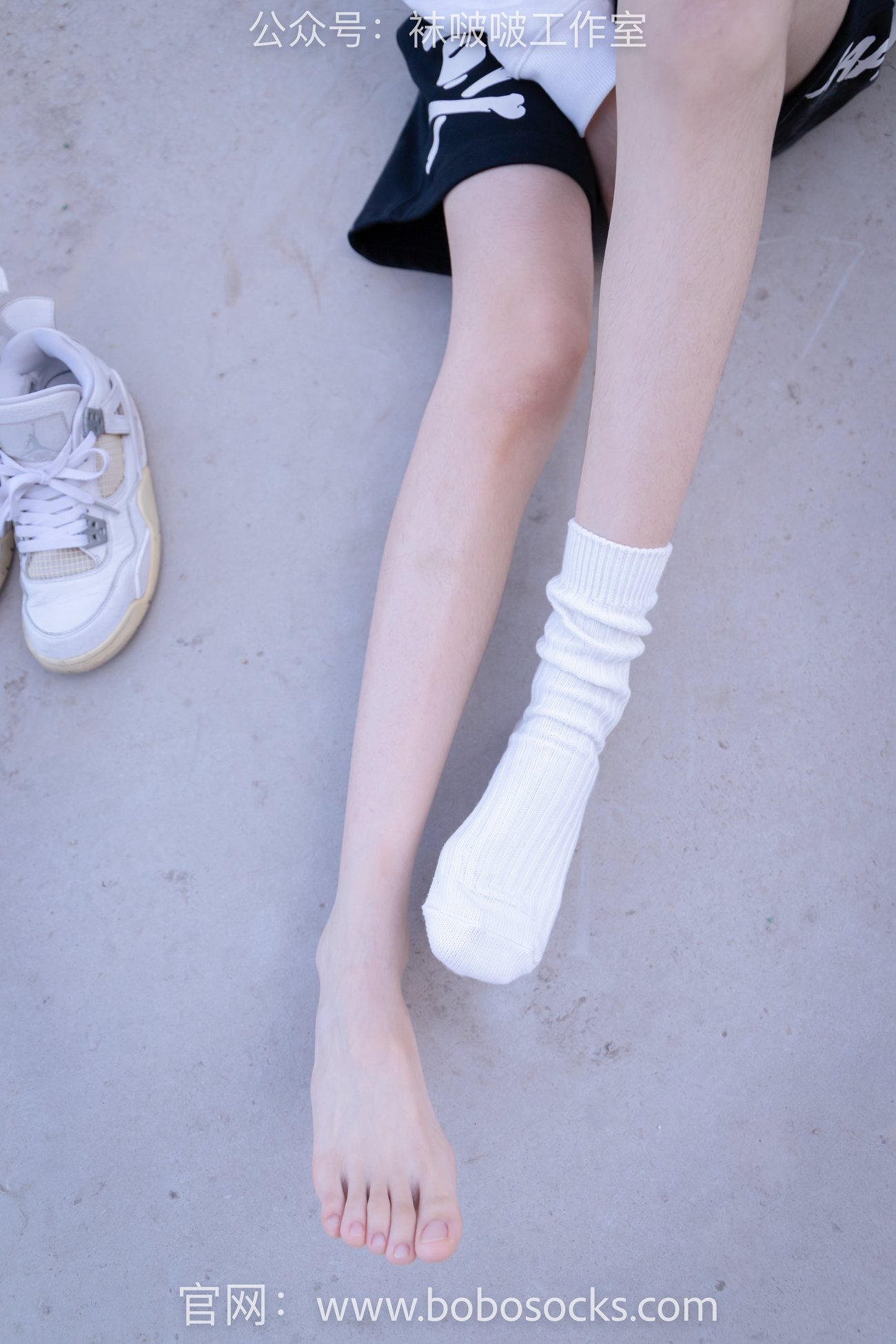 图片[100]-[BoBoSocks袜啵啵]NO.103 稚予-AJ篮球鞋、白棉袜、裸足[134P] – 速更版-美库