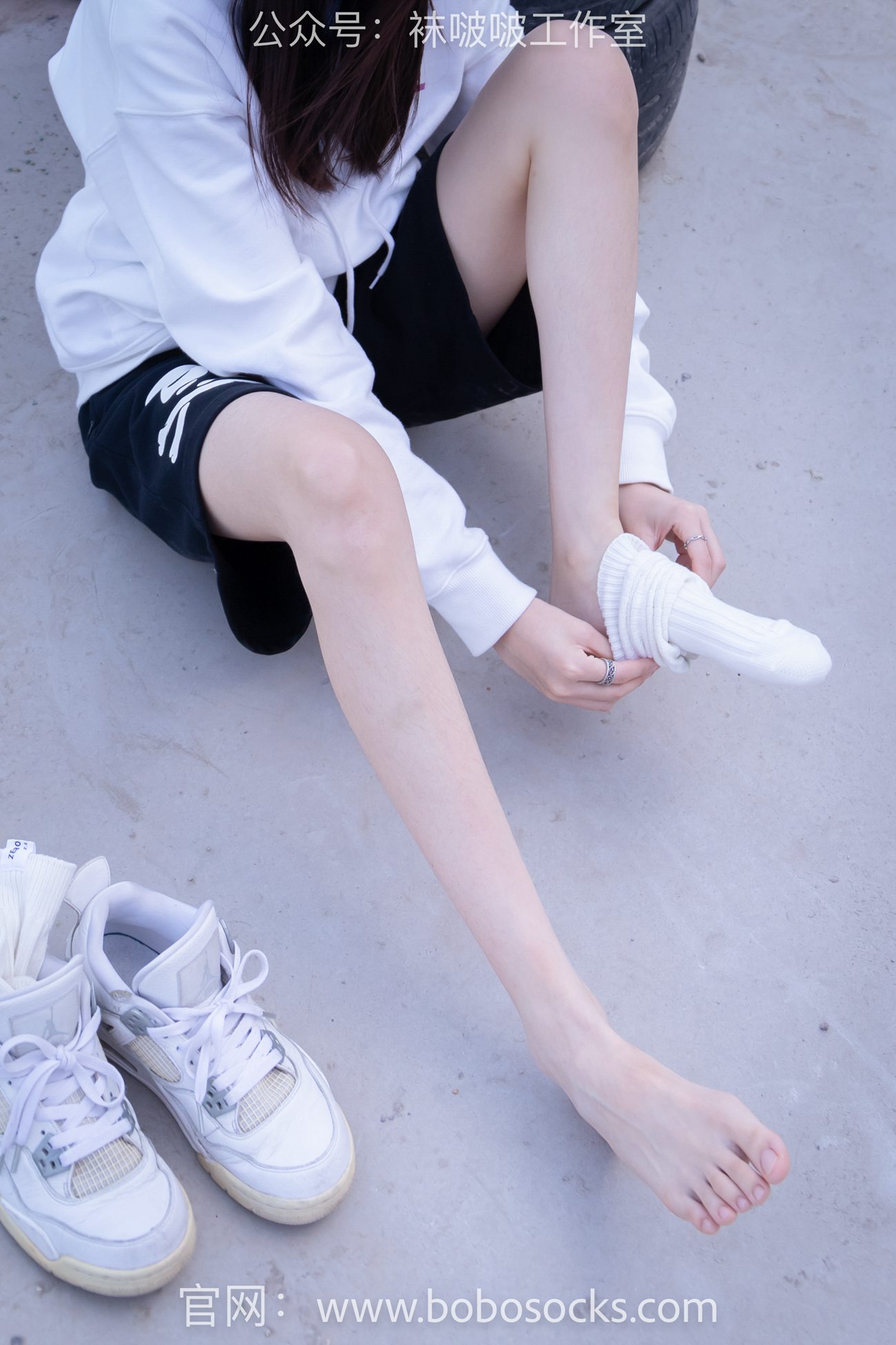 图片[104]-[BoBoSocks袜啵啵]NO.103 稚予-AJ篮球鞋、白棉袜、裸足[134P] – 速更版-美库
