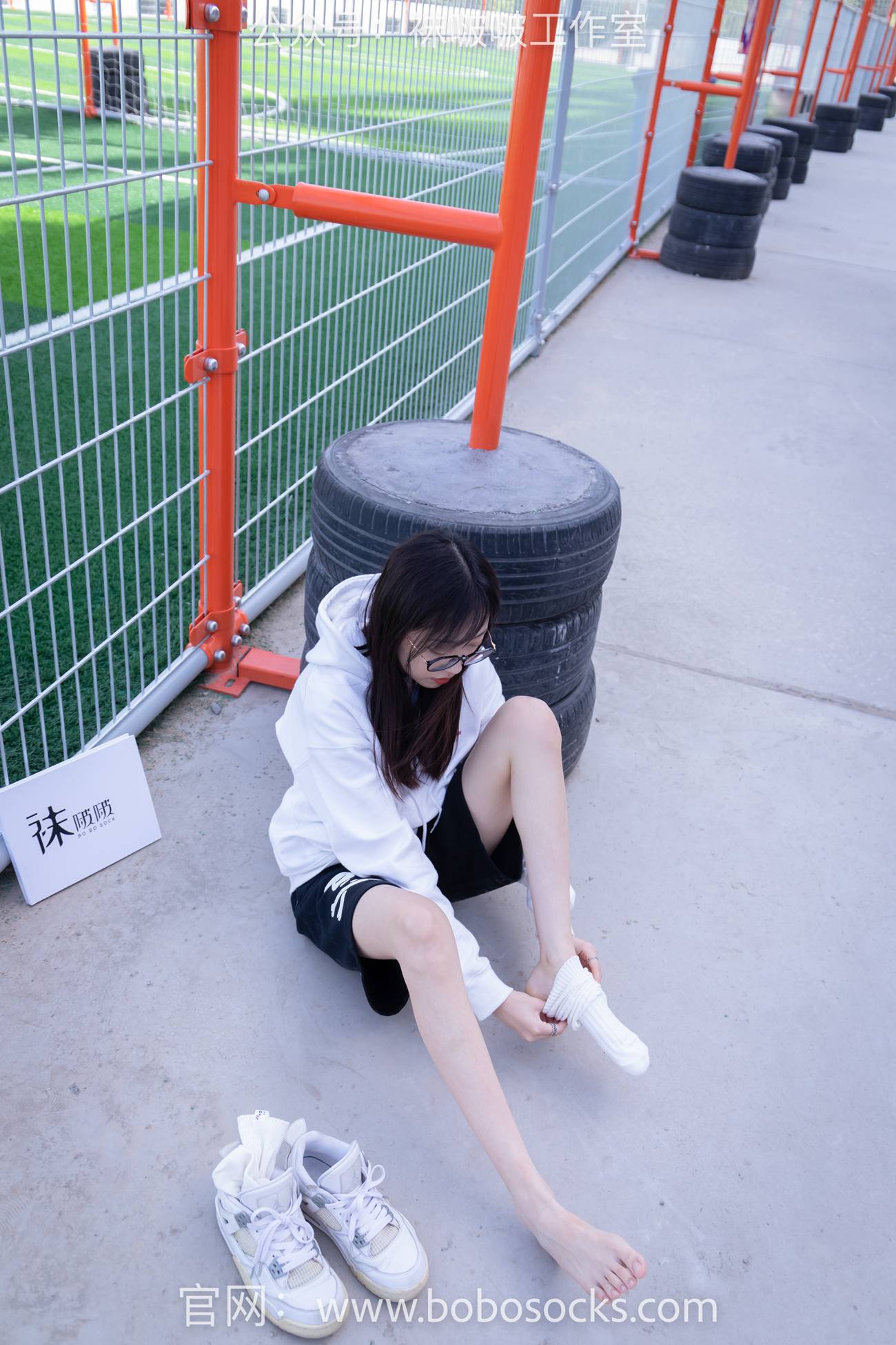 图片[103]-[BoBoSocks袜啵啵]NO.103 稚予-AJ篮球鞋、白棉袜、裸足[134P] – 速更版-美库