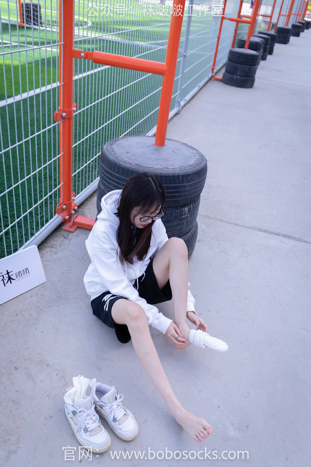 图片[105]-[BoBoSocks袜啵啵]NO.103 稚予-AJ篮球鞋、白棉袜、裸足[134P] – 速更版-美库