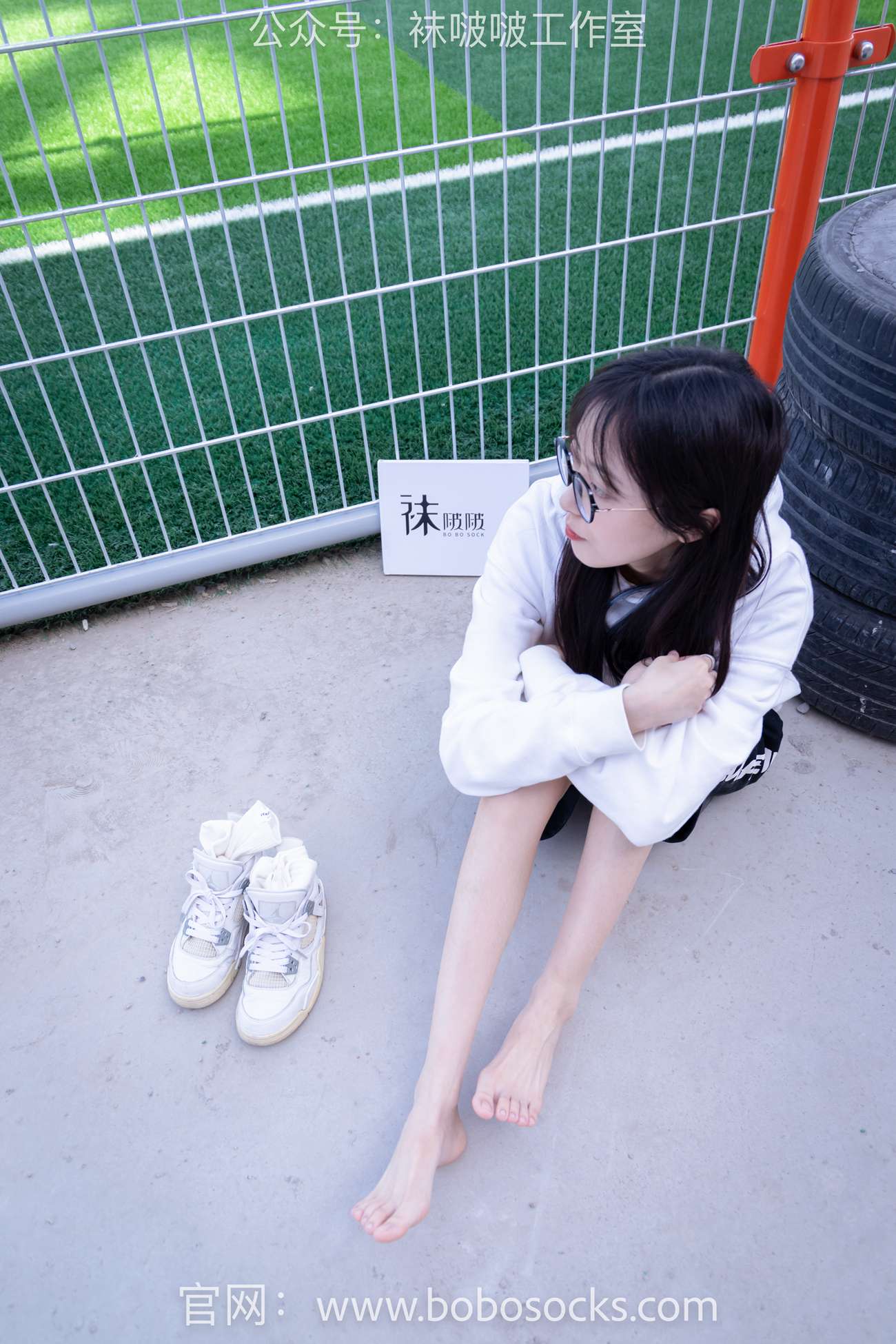 图片[109]-[BoBoSocks袜啵啵]NO.103 稚予-AJ篮球鞋、白棉袜、裸足[134P] – 速更版-美库