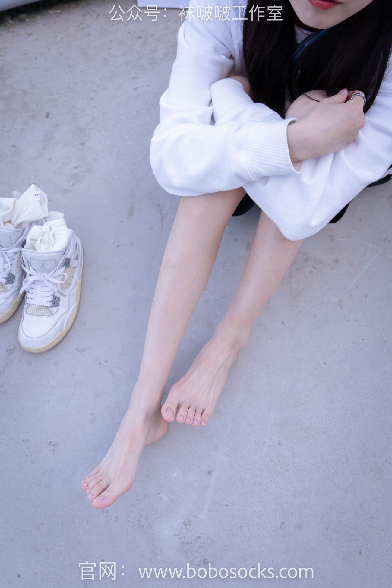 图片[110]-[BoBoSocks袜啵啵]NO.103 稚予-AJ篮球鞋、白棉袜、裸足[134P] – 速更版-美库