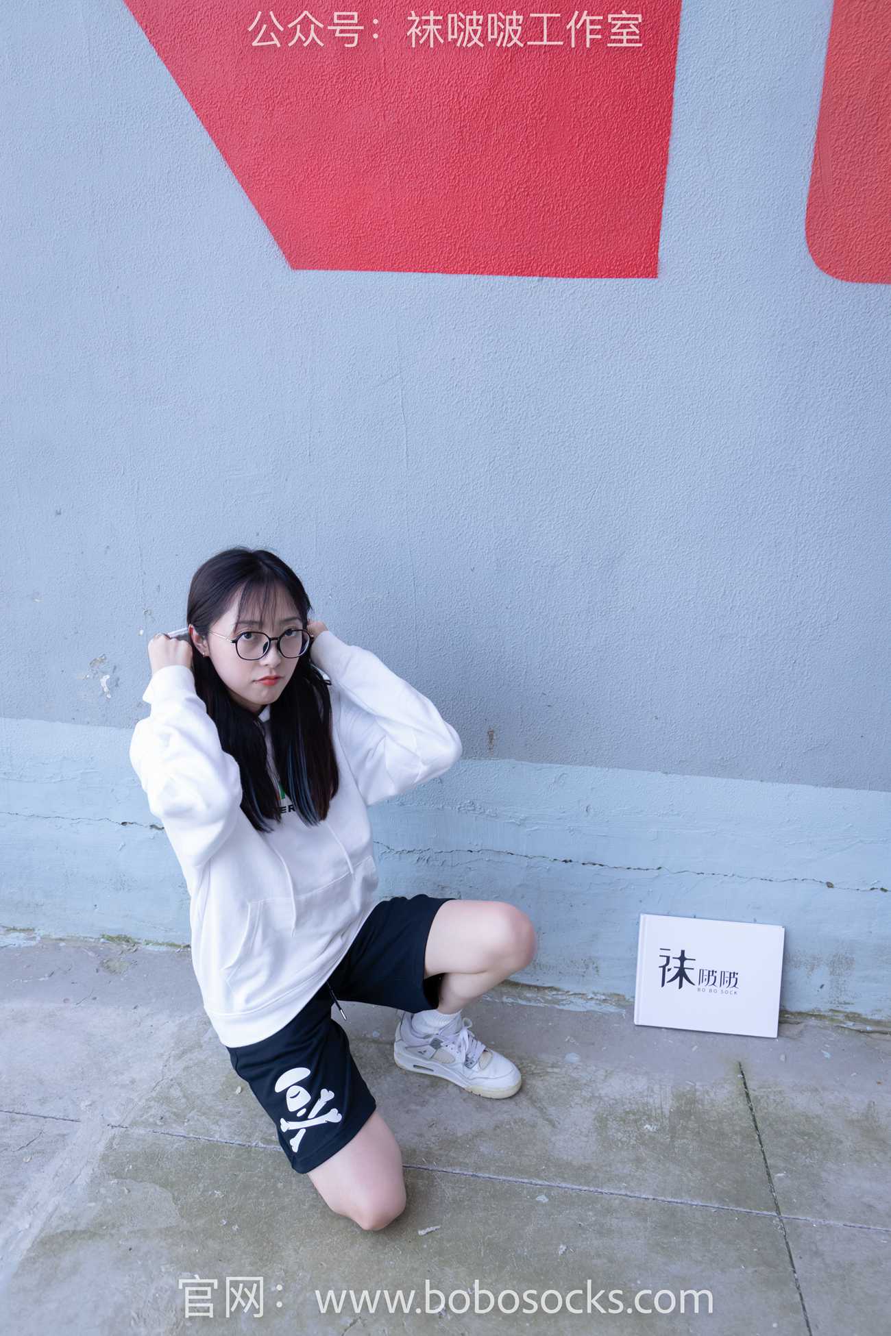 图片[130]-[BoBoSocks袜啵啵]NO.103 稚予-AJ篮球鞋、白棉袜、裸足[134P] – 速更版-美库