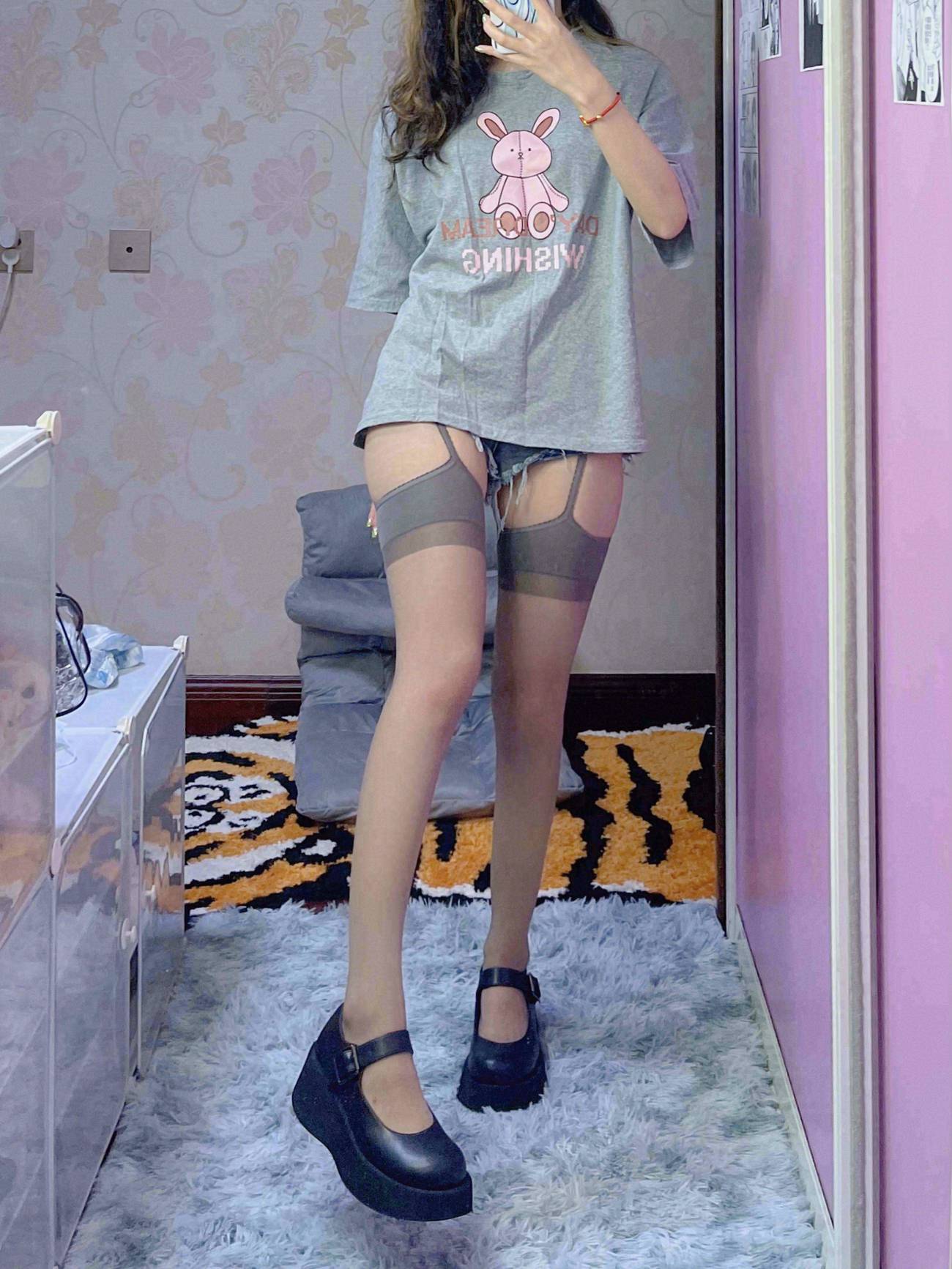 图片[16]-KETTOE – 灰丝吊带[23P] – 速更版-美库