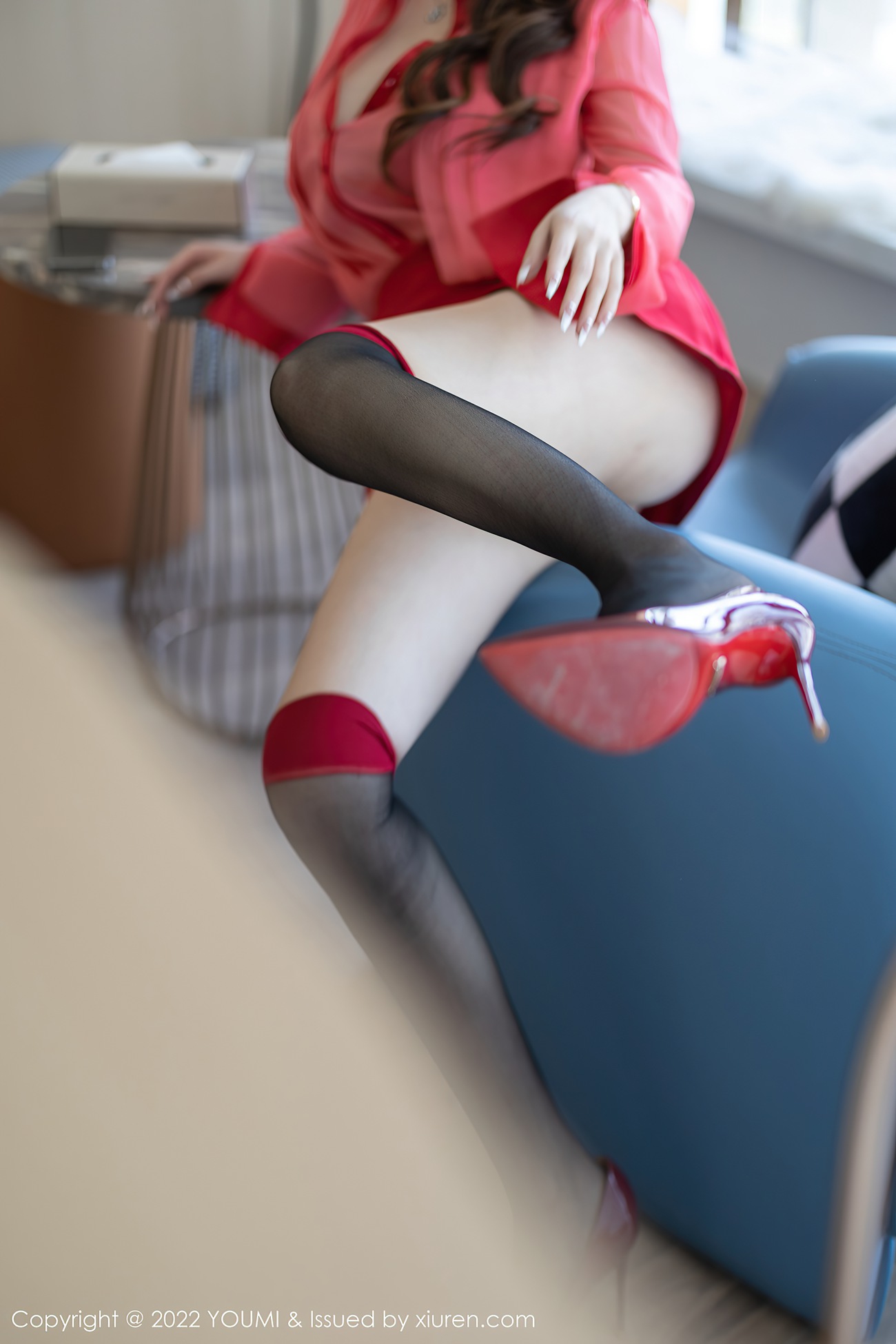 图片[26]-[YOUMI尤蜜荟] 2022.06.30 VOL.809 尤妮丝Egg 黑丝美臀 [25P] – 速更版-美库