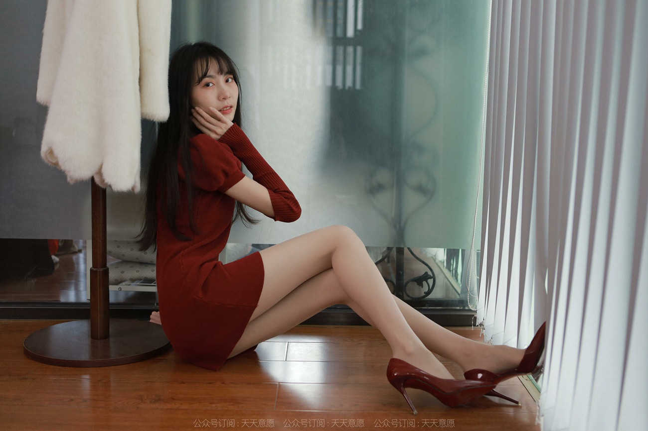 图片[50]-[IESS异思趣向] 2022.04.09 丝享家1054：团团《迷人的酒红旗袍》[81P] – 速更版-美库