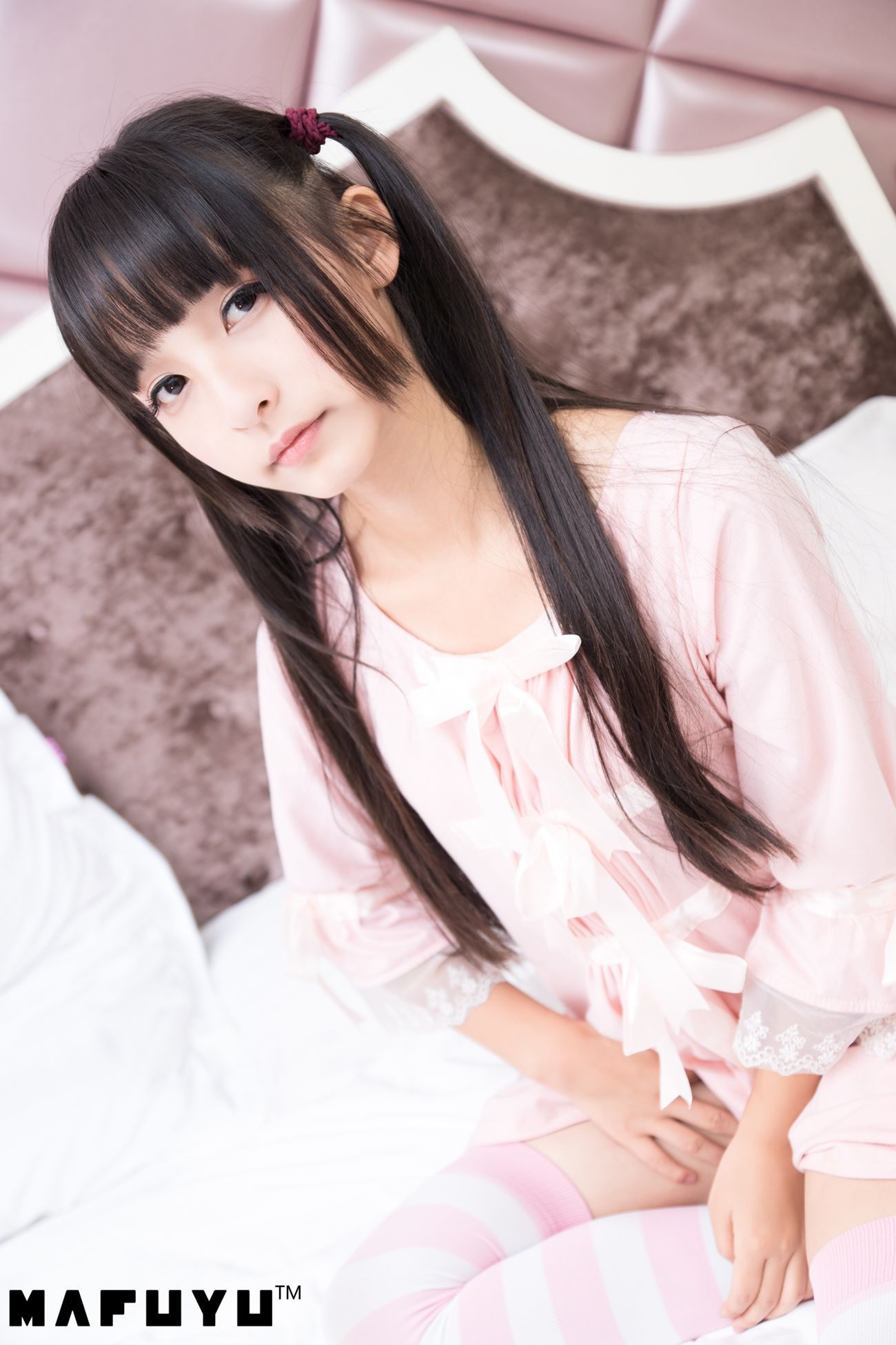 图片[23]-神楽板真冬 – 粉白条纹系列套图视频[102P] – 速更版-美库