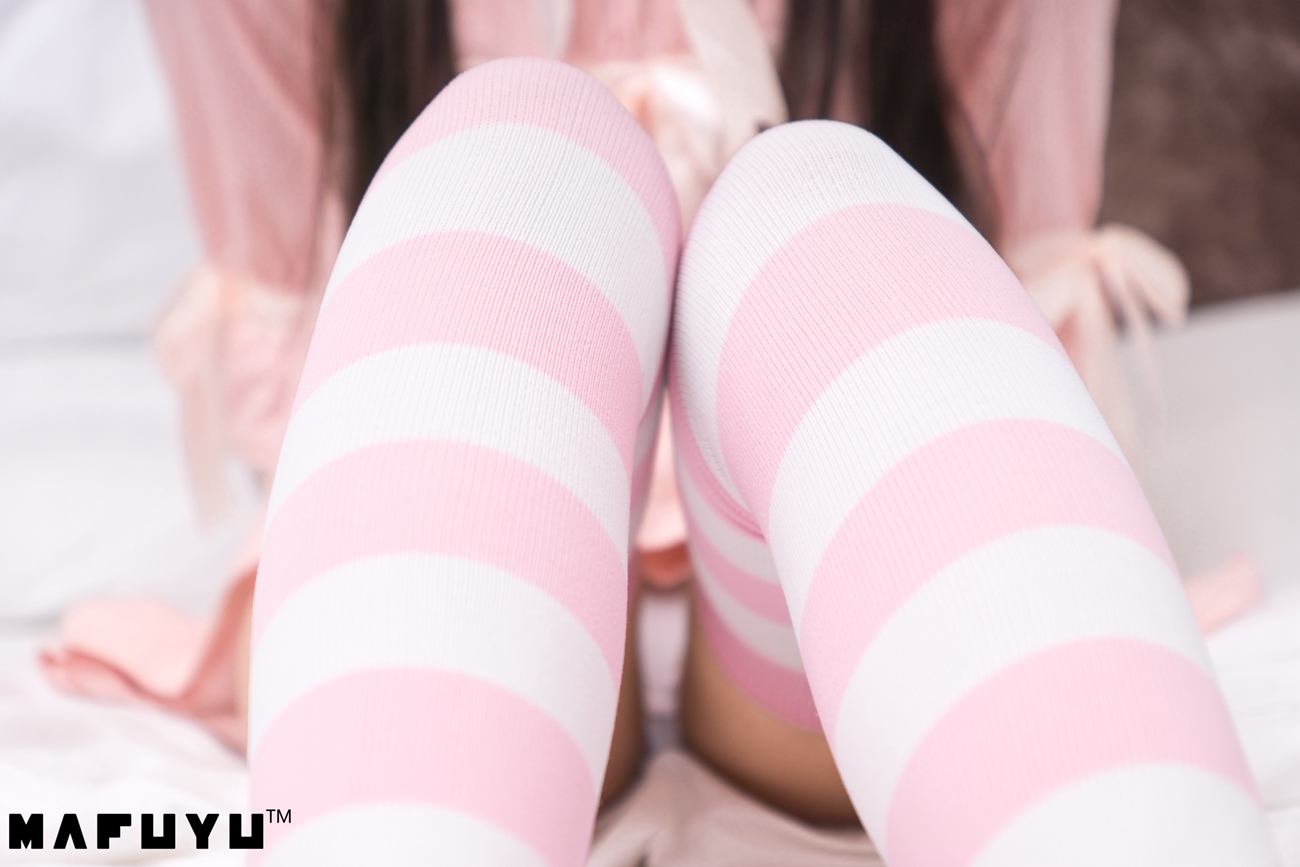 图片[71]-神楽板真冬 – 粉白条纹系列套图视频[102P] – 速更版-美库