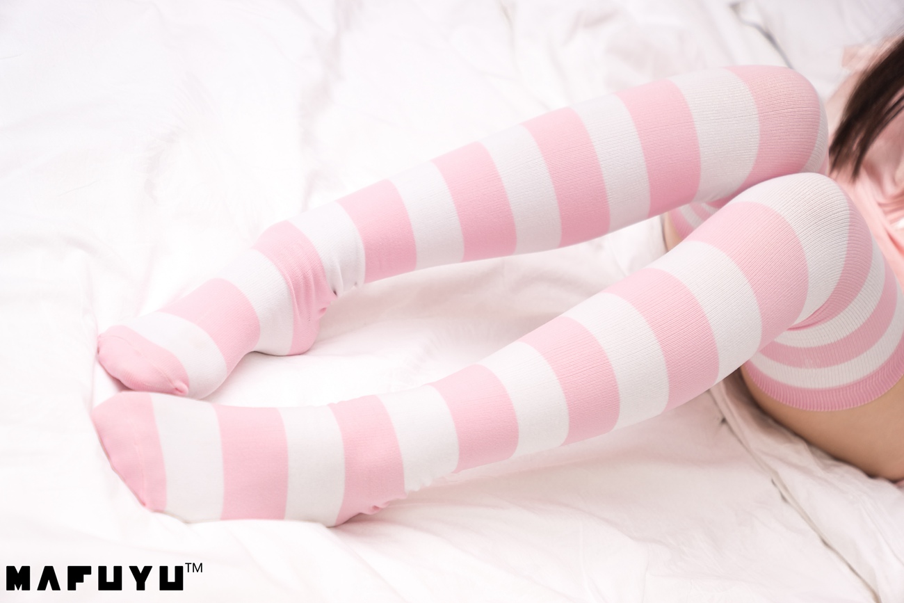 图片[72]-神楽板真冬 – 粉白条纹系列套图视频[102P] – 速更版-美库