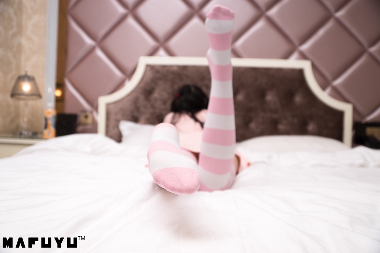 图片[75]-神楽板真冬 – 粉白条纹系列套图视频[102P] – 速更版-美库