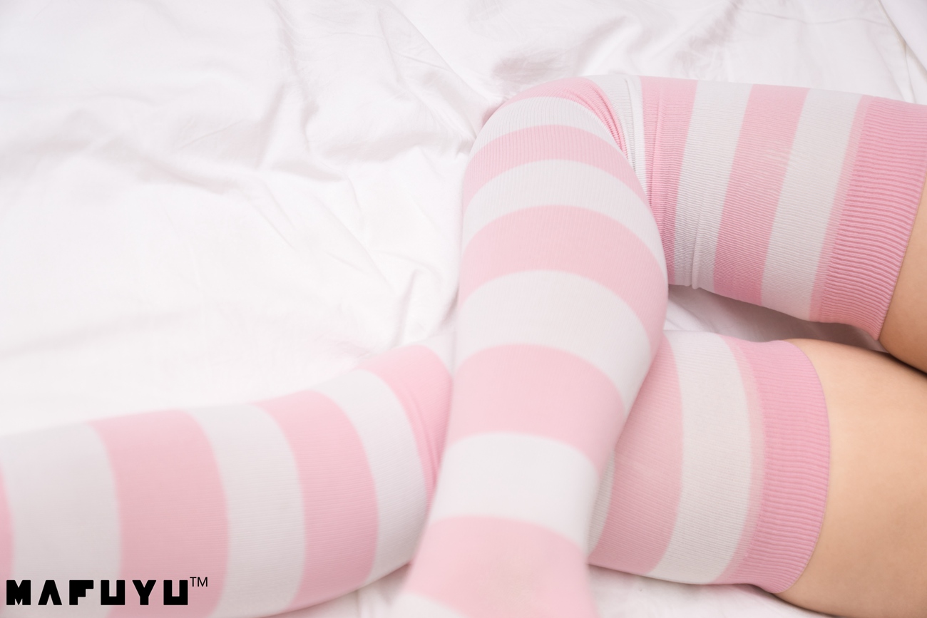 图片[80]-神楽板真冬 – 粉白条纹系列套图视频[102P] – 速更版-美库