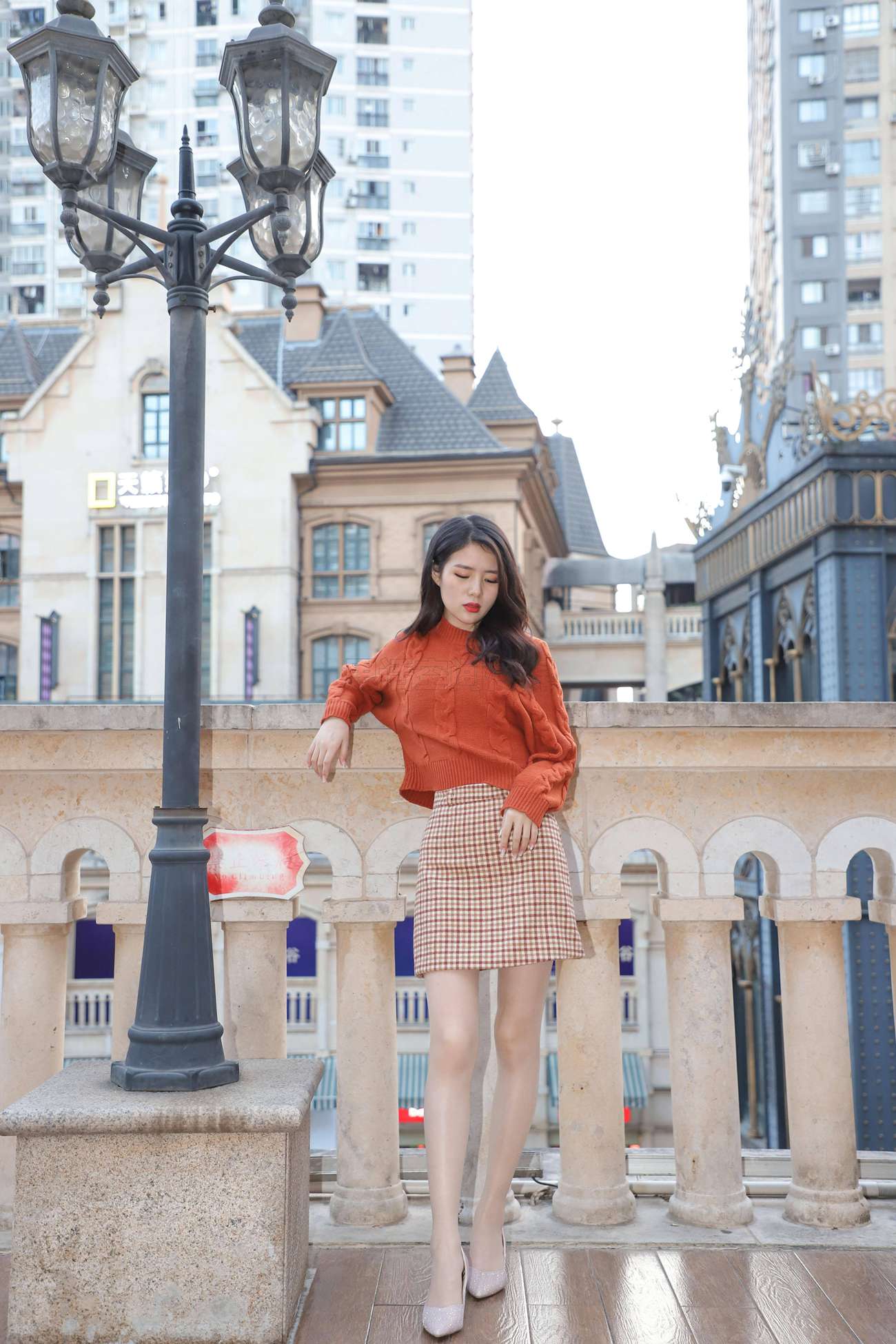 图片[12]-[SiHua思话]SJ056 筱蝶 街拍晚晚风[50P] – 速更版-美库