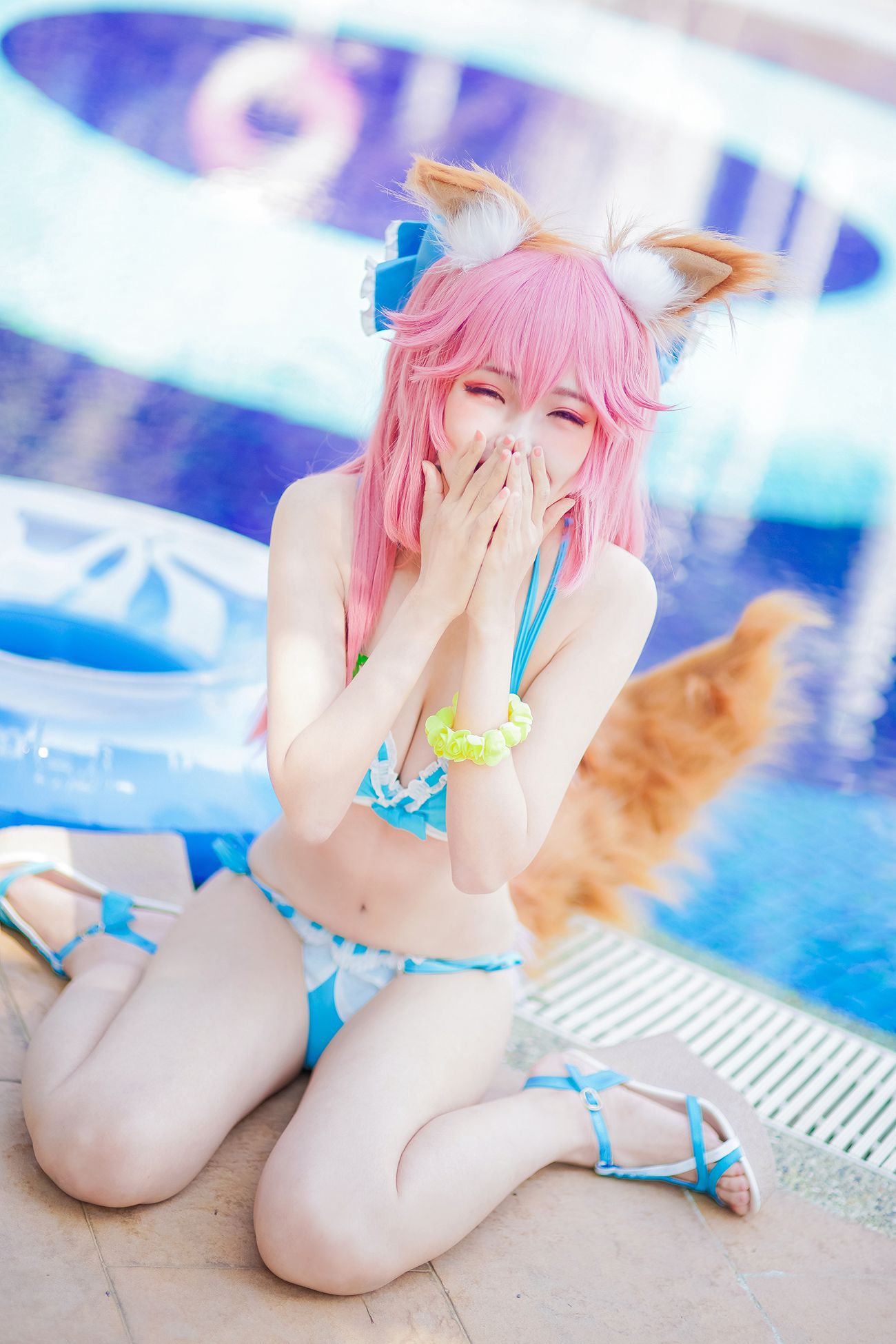 图片[24]-Ely_eee(ElyEE子) – 玉藻前泳池[39P] – 速更版-美库