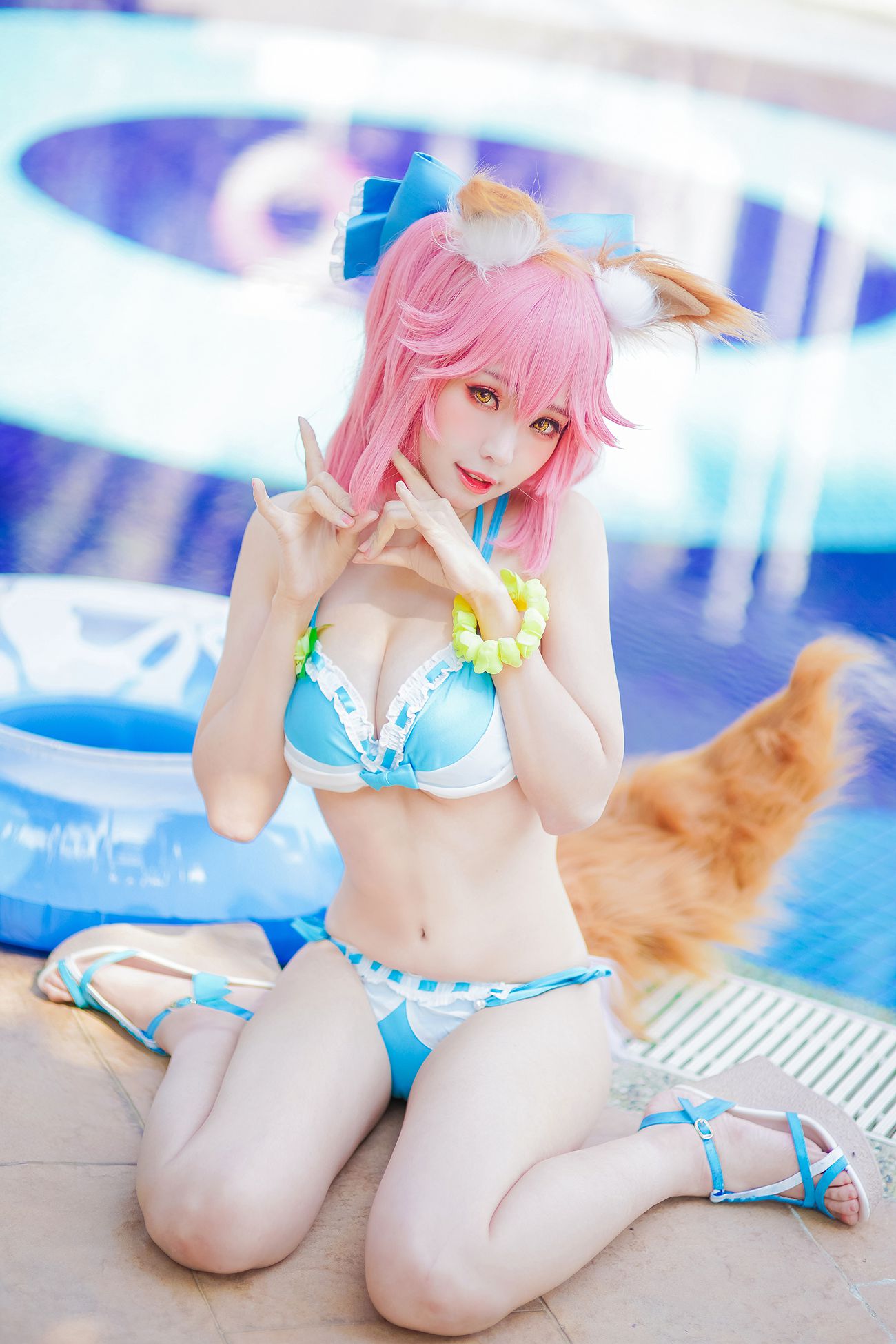 图片[25]-Ely_eee(ElyEE子) – 玉藻前泳池[39P] – 速更版-美库