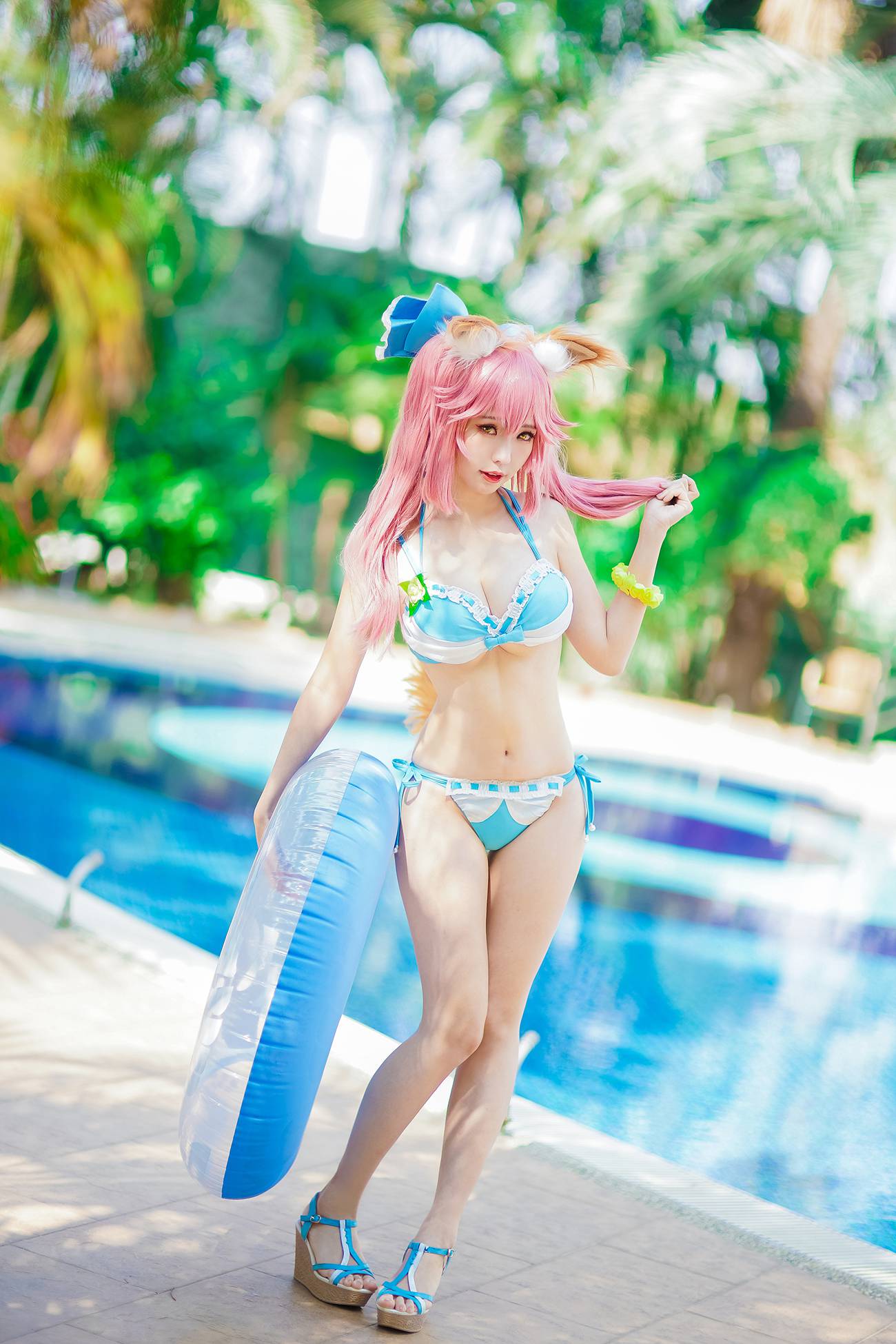 图片[27]-Ely_eee(ElyEE子) – 玉藻前泳池[39P] – 速更版-美库