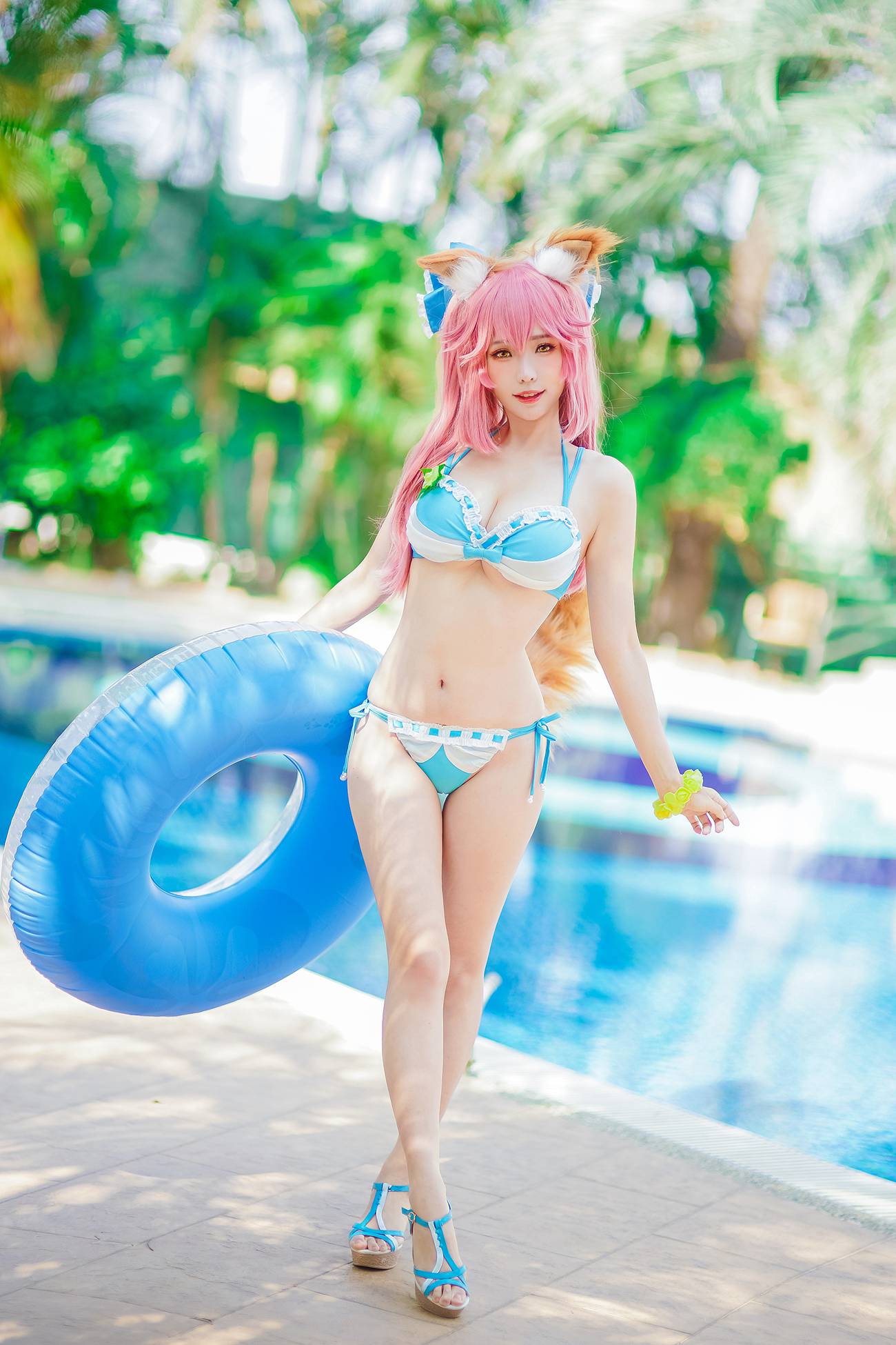 图片[28]-Ely_eee(ElyEE子) – 玉藻前泳池[39P] – 速更版-美库