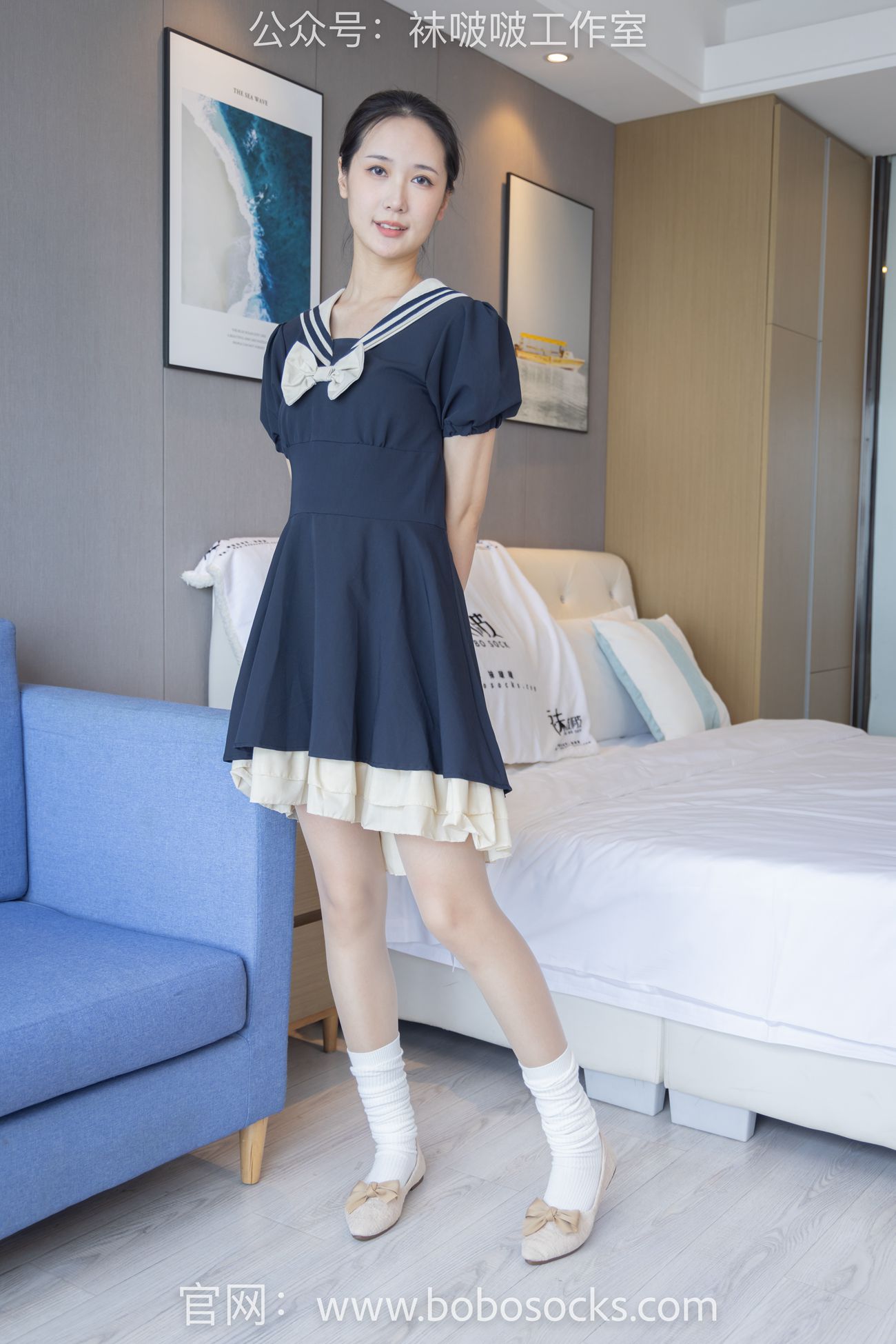 图片[10]-[BoBoSocks袜啵啵]NO.107 小安-平底鞋、白棉袜、肉丝[140P] – 速更版-美库