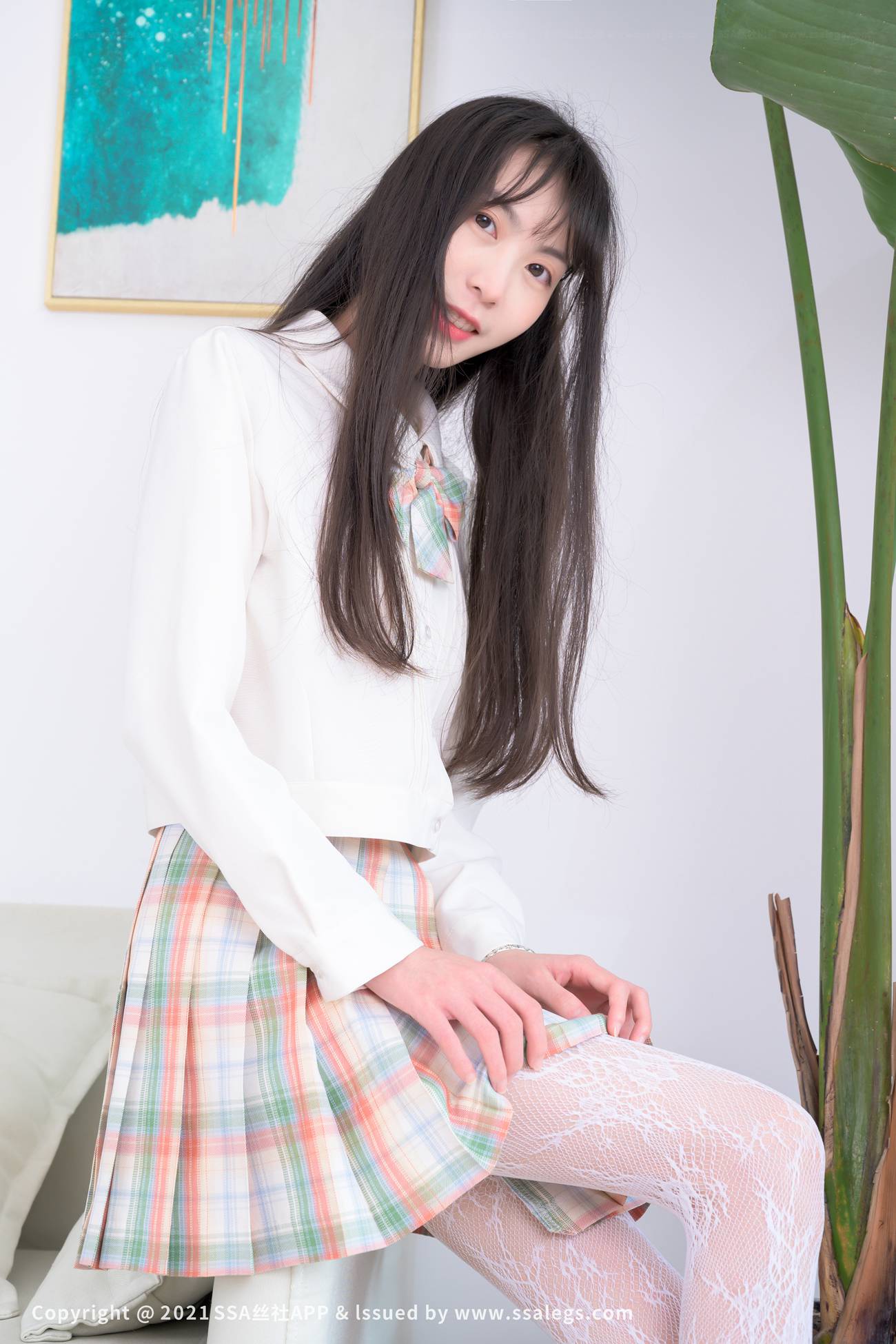 图片[62]-[SSA丝社]超清写真 NO.676 腿模团团的白色网袜（上）[109P] – 速更版-美库