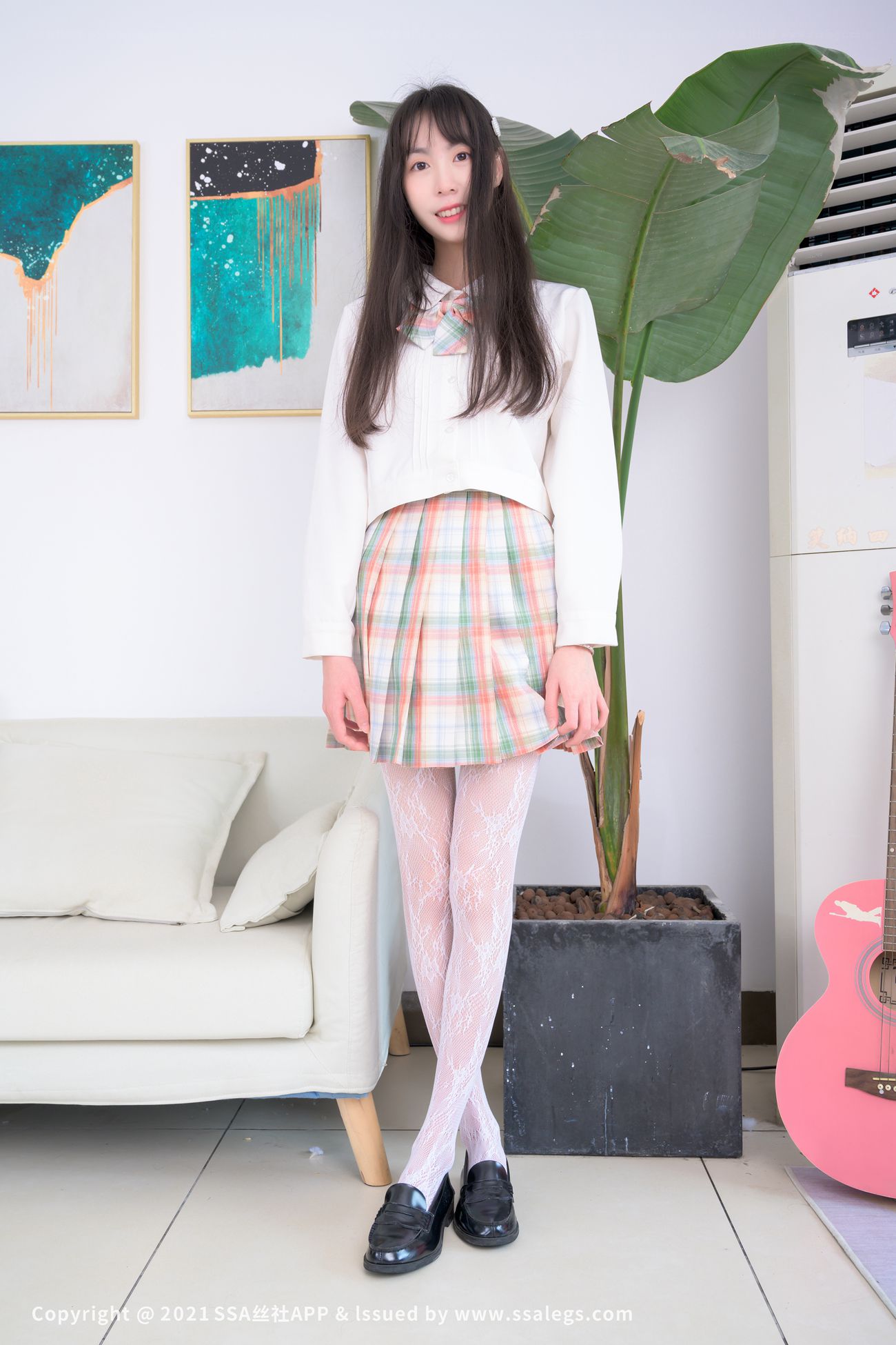 图片[67]-[SSA丝社]超清写真 NO.676 腿模团团的白色网袜（上）[109P] – 速更版-美库