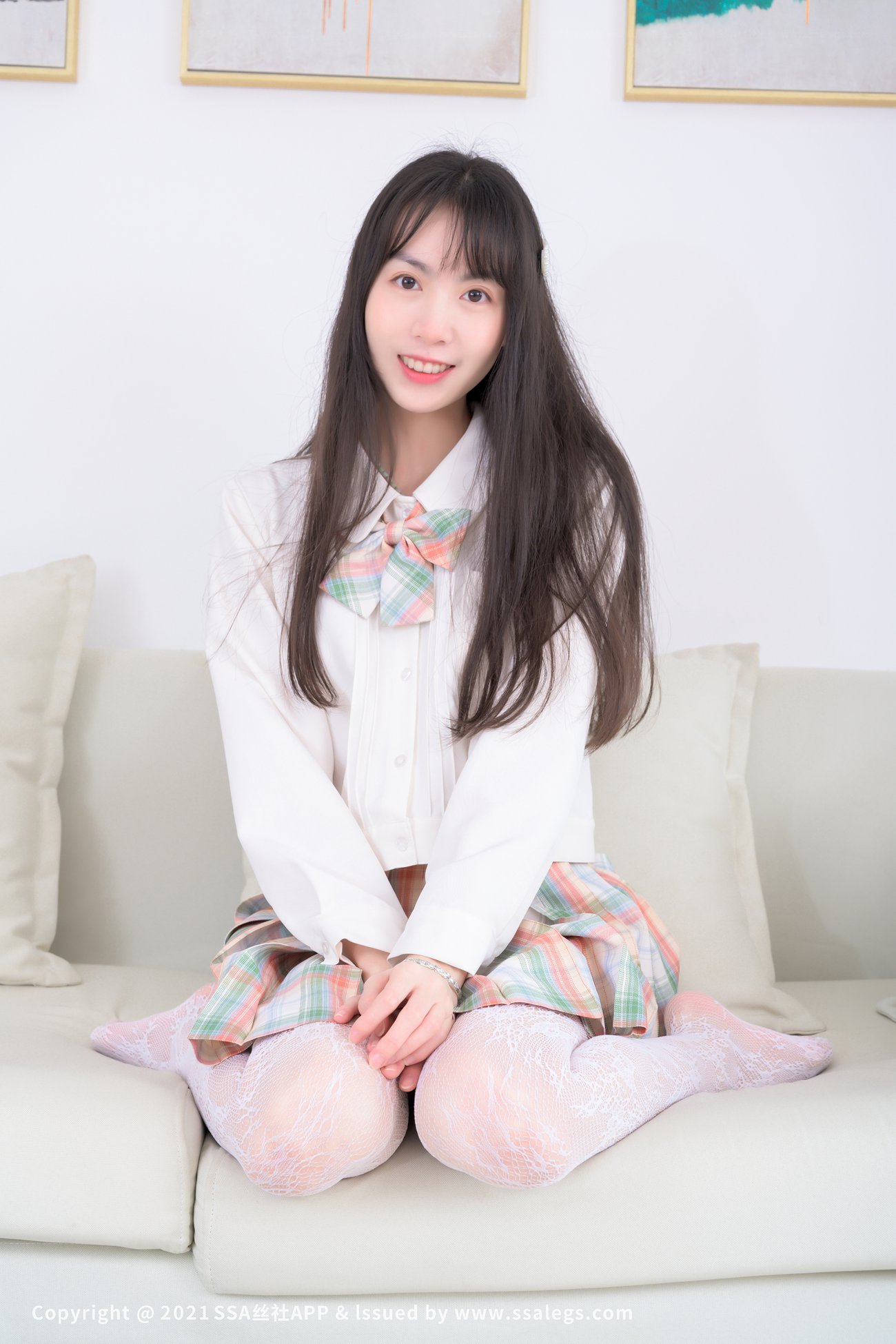 图片[98]-[SSA丝社]超清写真 NO.676 腿模团团的白色网袜（上）[109P] – 速更版-美库