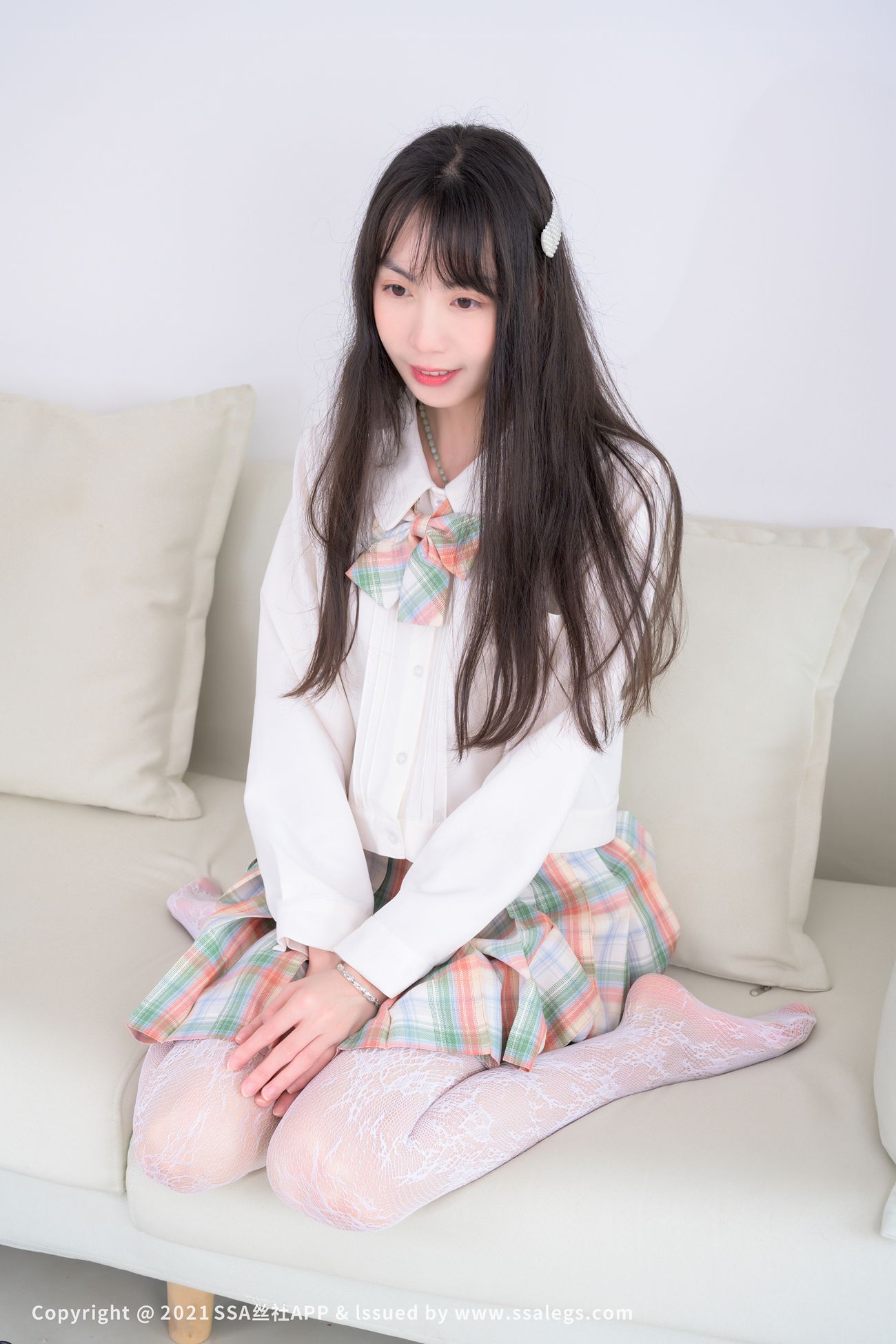 图片[100]-[SSA丝社]超清写真 NO.676 腿模团团的白色网袜（上）[109P] – 速更版-美库