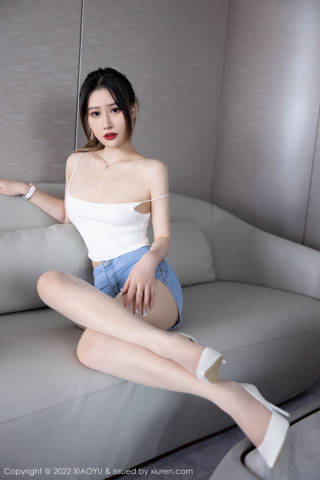 图片[31]-[XIAOYU语画界] 2022.07.05 VOL.813 张欣欣 丝袜美腿[56P] – 速更版-美库