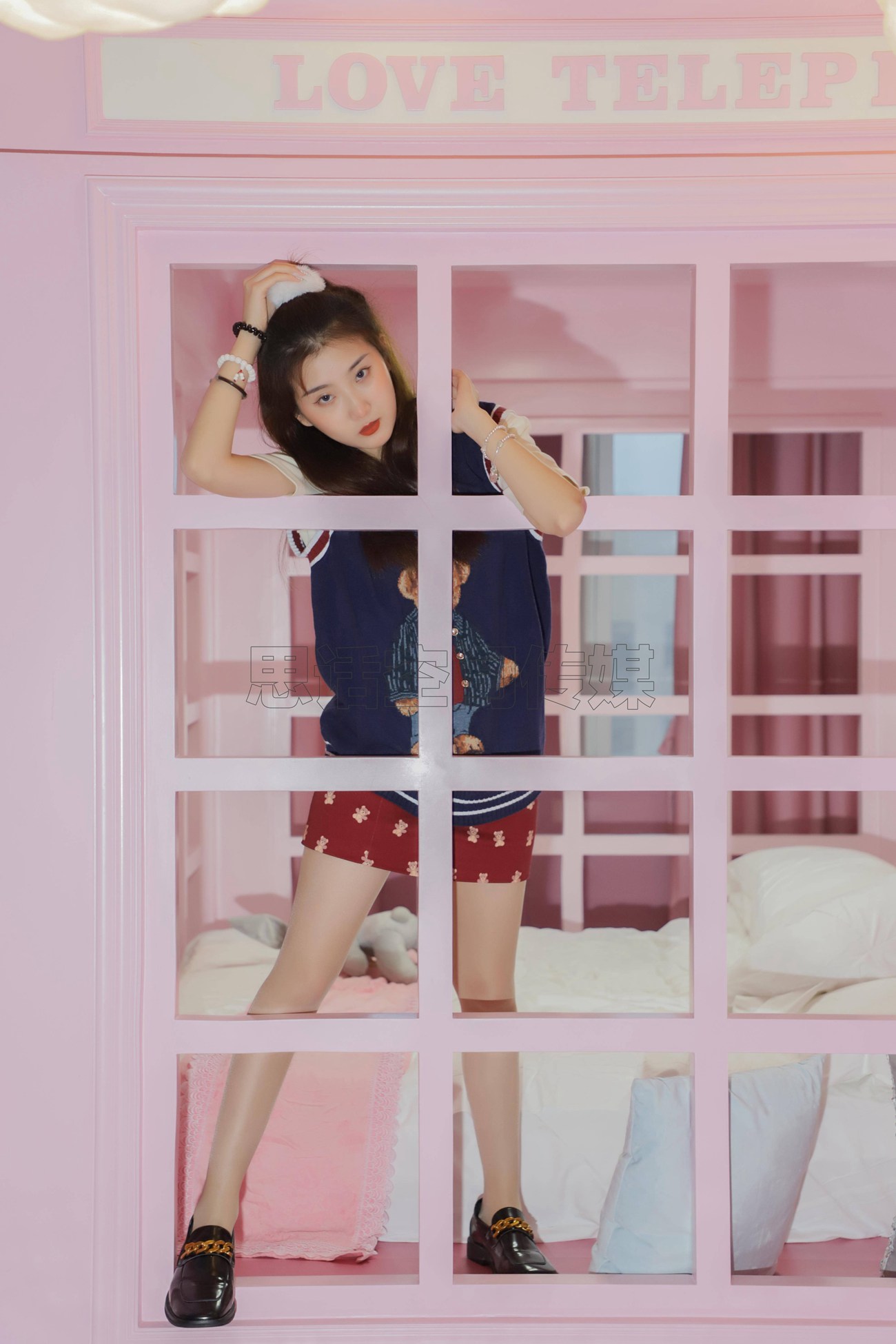 图片[20]-[SiHua思话]SJ057 露露 甜心学苑风[50P] – 速更版-美库