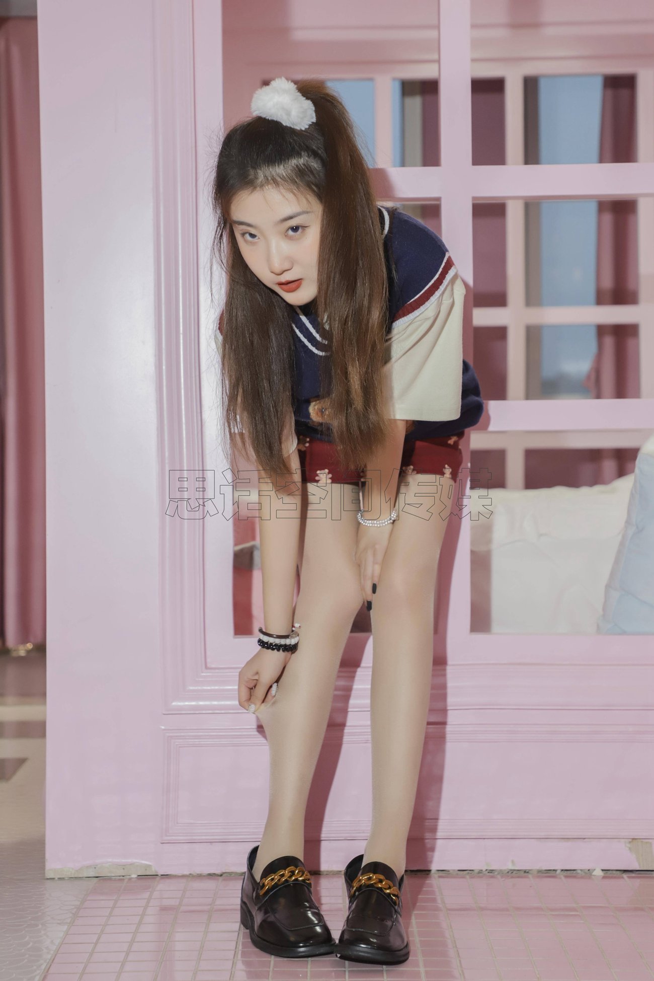 图片[33]-[SiHua思话]SJ057 露露 甜心学苑风[50P] – 速更版-美库