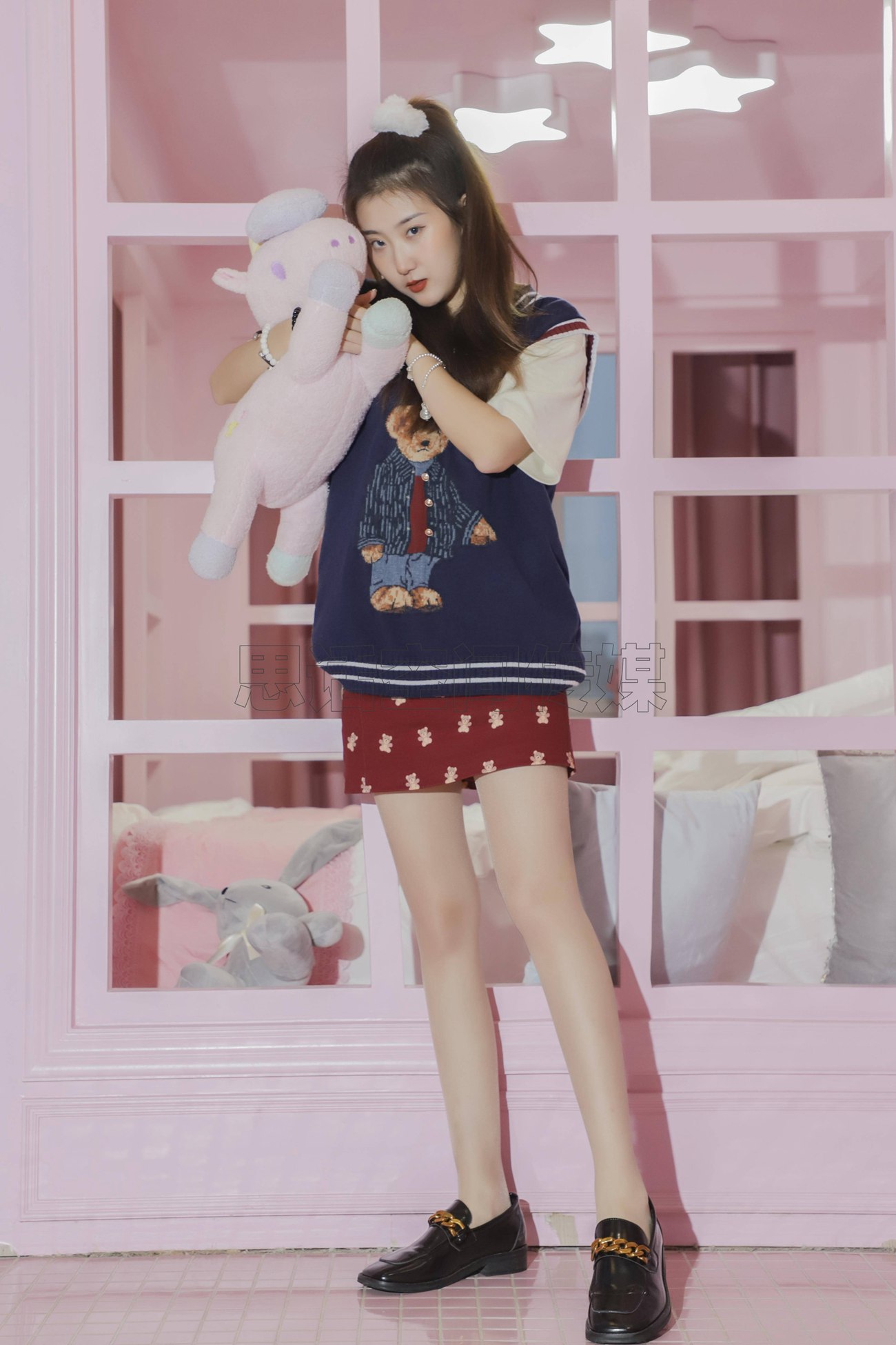 图片[35]-[SiHua思话]SJ057 露露 甜心学苑风[50P] – 速更版-美库