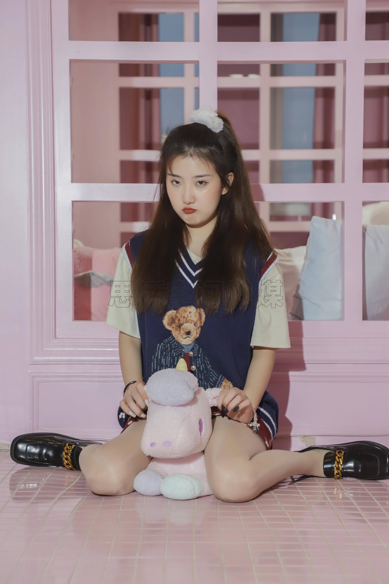 图片[39]-[SiHua思话]SJ057 露露 甜心学苑风[50P] – 速更版-美库