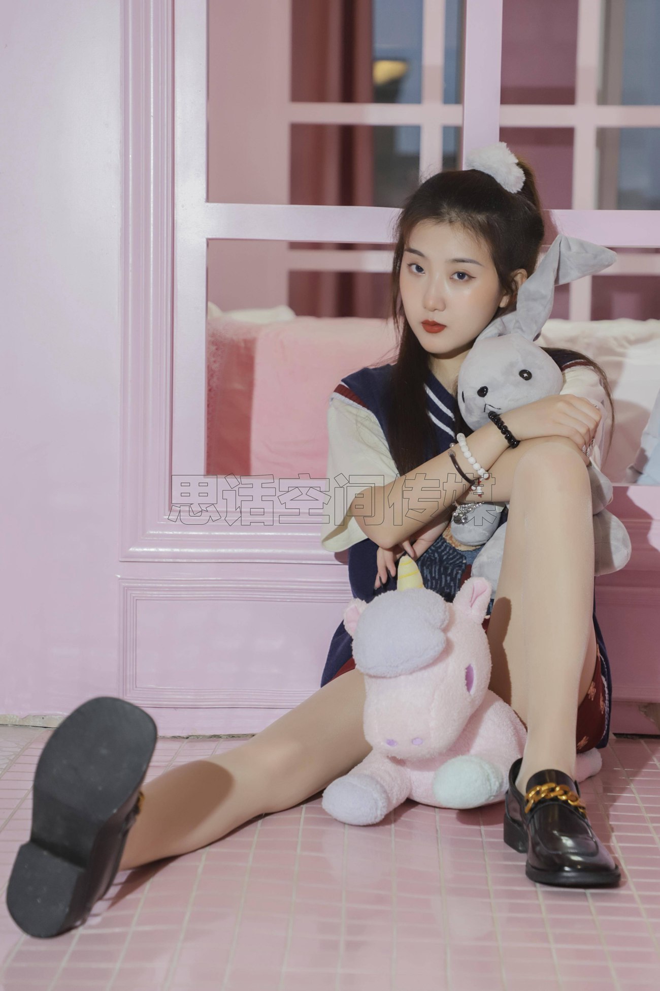 图片[41]-[SiHua思话]SJ057 露露 甜心学苑风[50P] – 速更版-美库