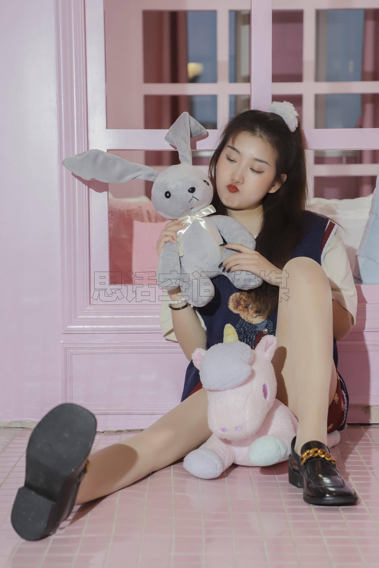 图片[42]-[SiHua思话]SJ057 露露 甜心学苑风[50P] – 速更版-美库