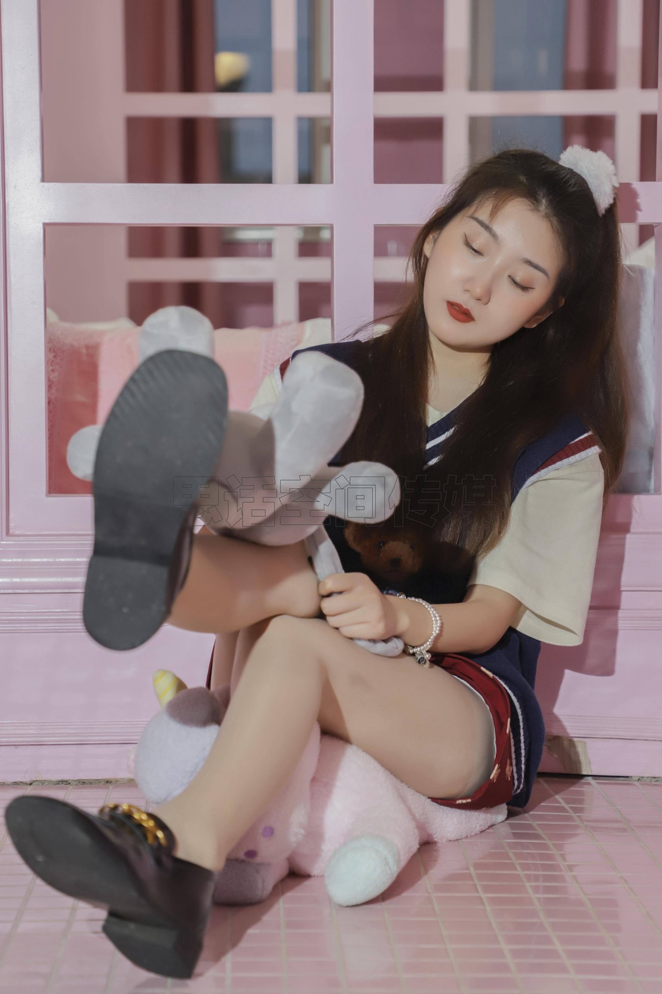 图片[43]-[SiHua思话]SJ057 露露 甜心学苑风[50P] – 速更版-美库