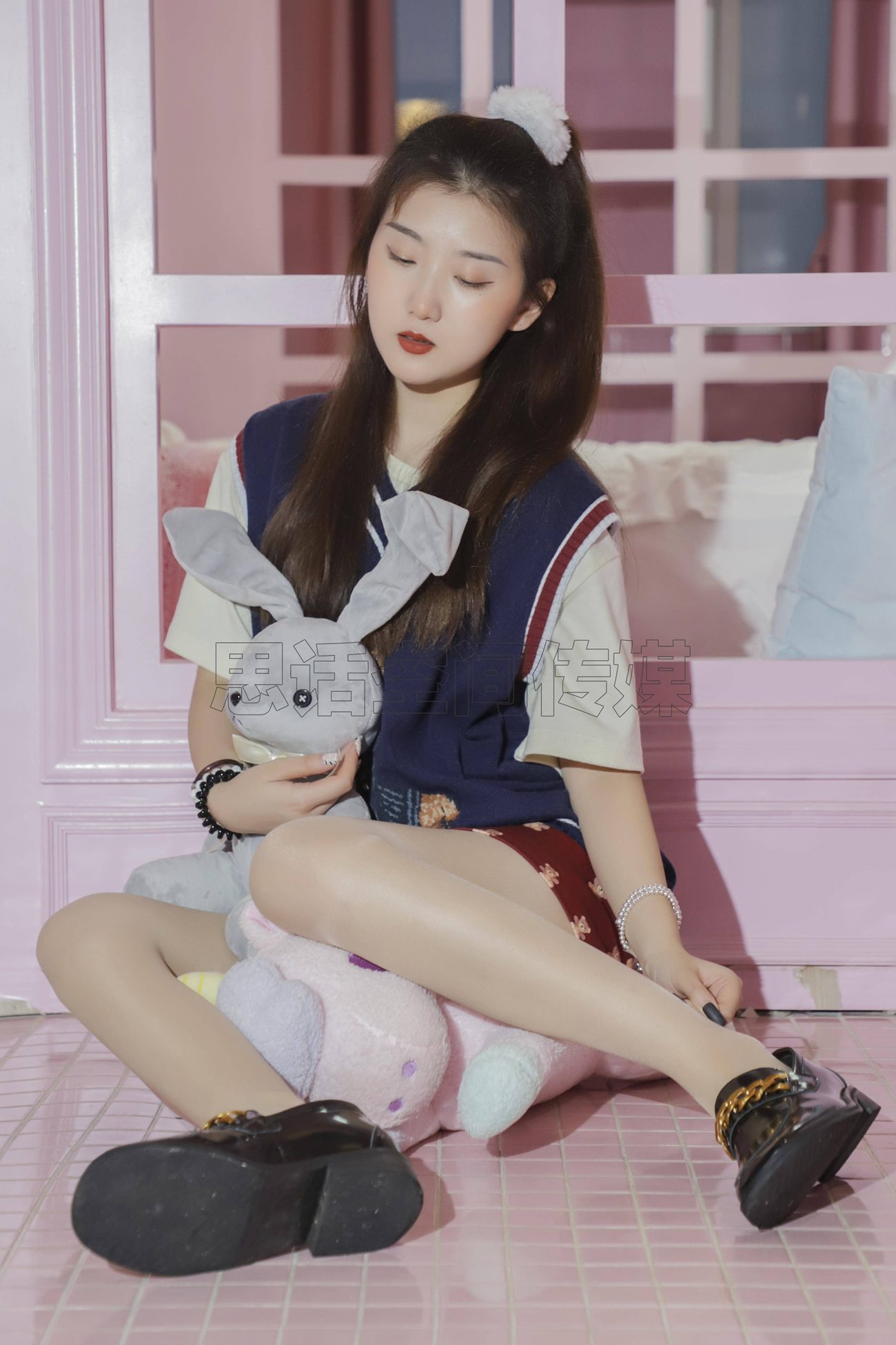 图片[44]-[SiHua思话]SJ057 露露 甜心学苑风[50P] – 速更版-美库