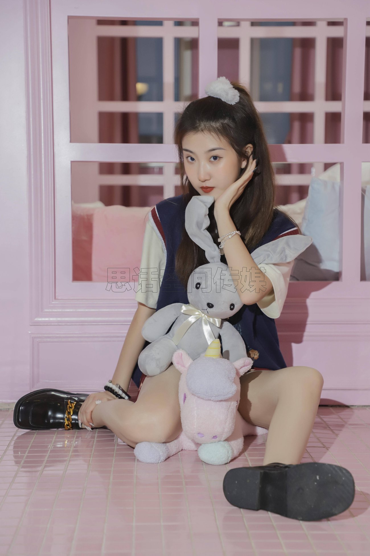 图片[45]-[SiHua思话]SJ057 露露 甜心学苑风[50P] – 速更版-美库