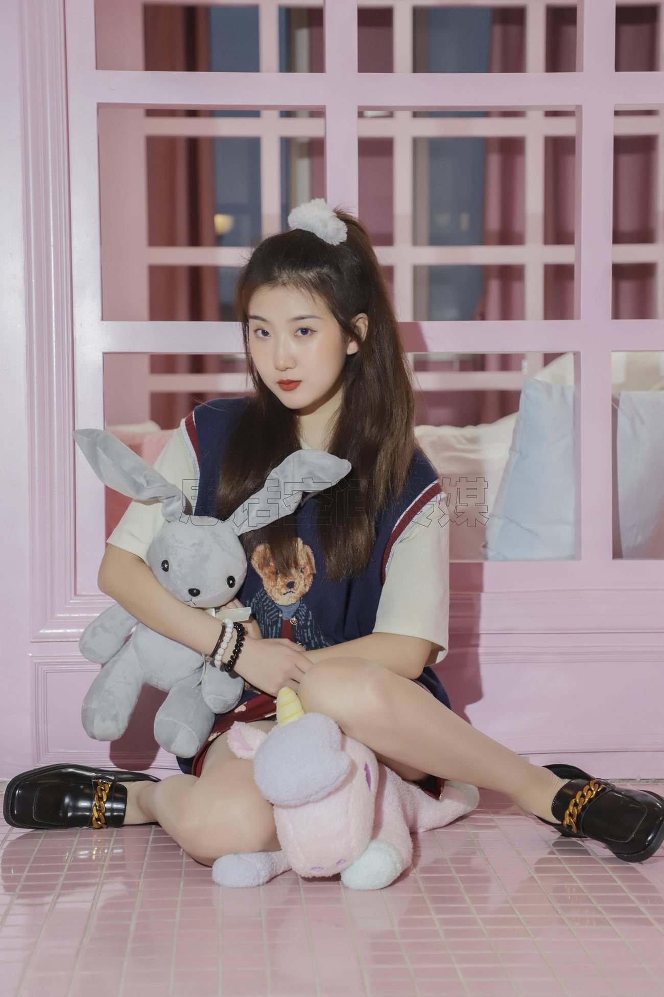 图片[46]-[SiHua思话]SJ057 露露 甜心学苑风[50P] – 速更版-美库