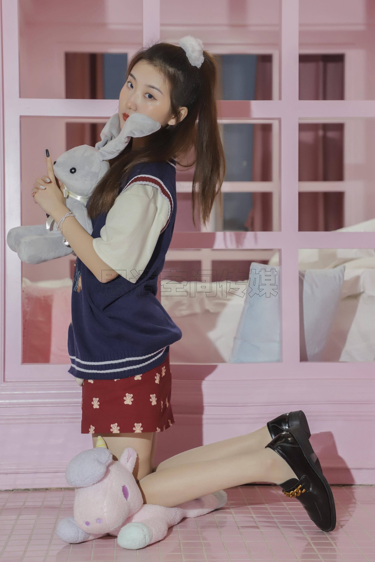 图片[47]-[SiHua思话]SJ057 露露 甜心学苑风[50P] – 速更版-美库