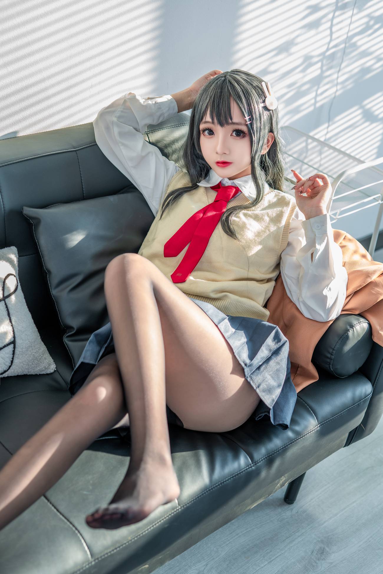 图片[15]-网紅Coser@日奈娇 麻衣校服 [51P] – 速更版-美库