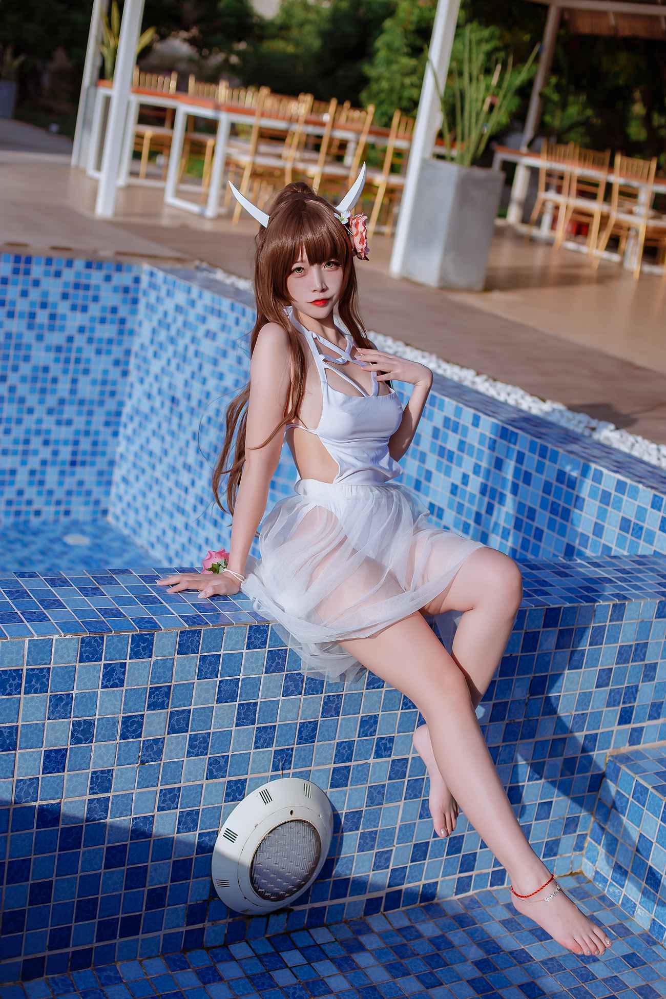 图片[8]-二佐Nisa- 碧蓝 鲟泳装[9P] – 速更版-美库