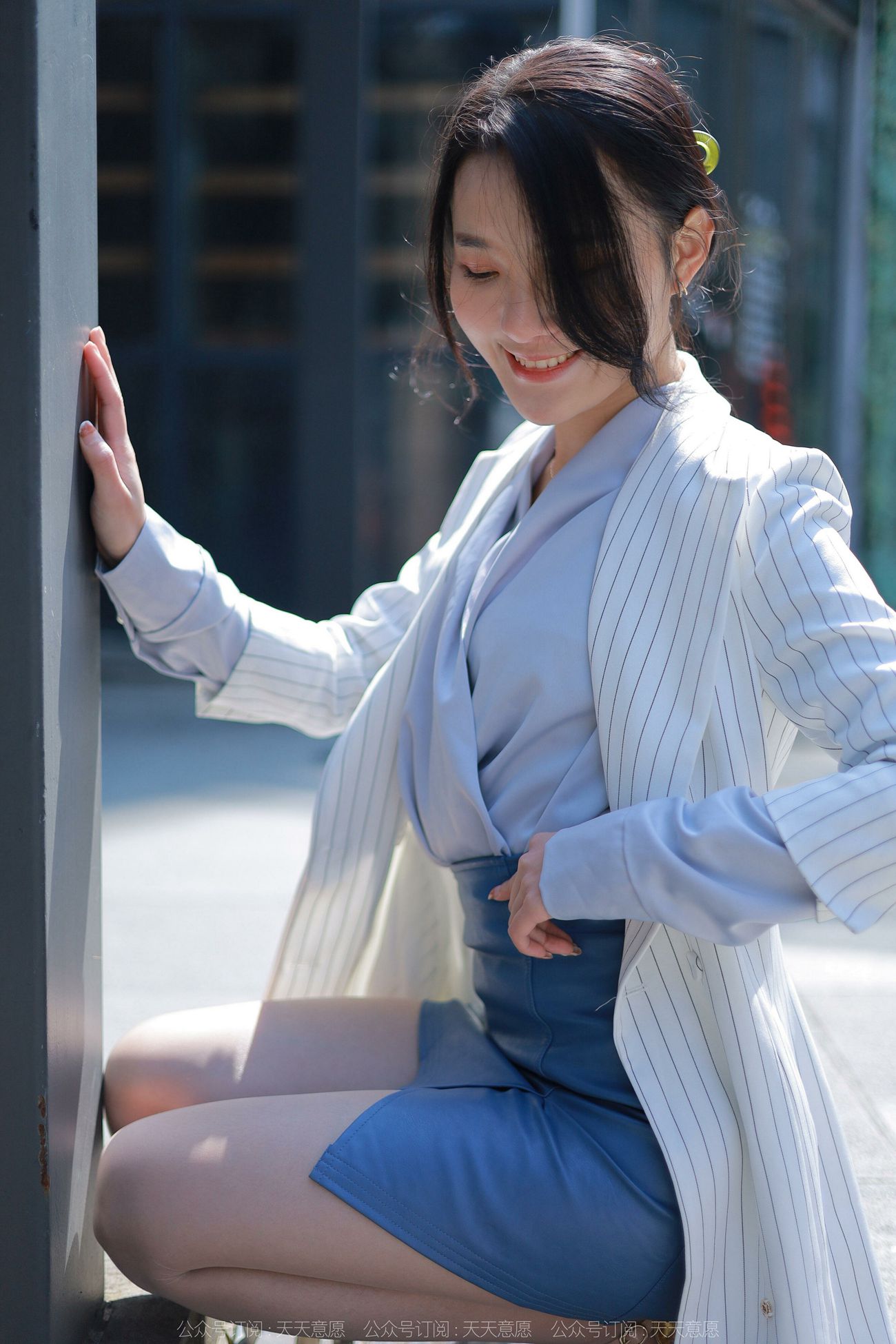 图片[71]-[IESS异思趣向] 2022.04.16 丝享家1061：婉萍《蓝衣女神》[84P] – 速更版-美库