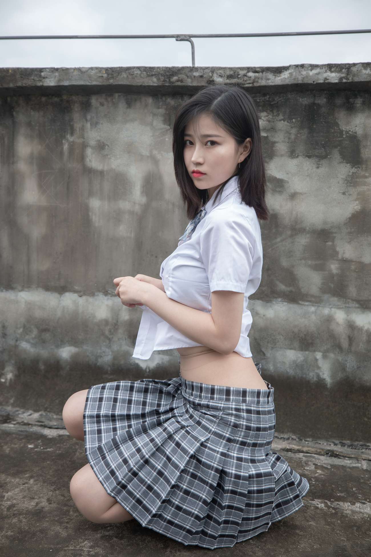 图片[15]-[MSLASS]梦丝女神 – 子然 天台JK [31P] – 速更版-美库