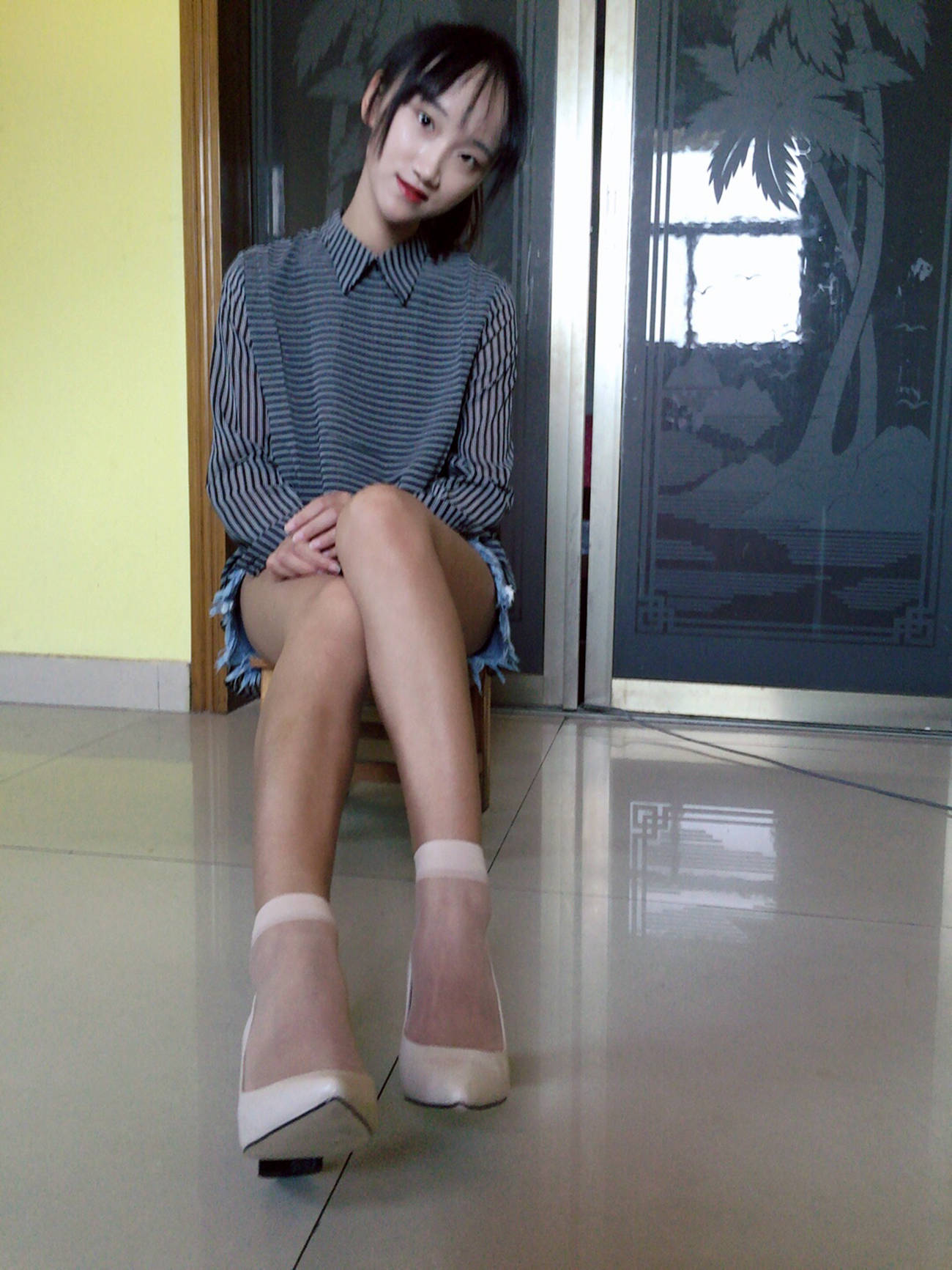 图片[13]-学妹校园寝室短丝系列044 杨柳[124P] – 速更版-美库