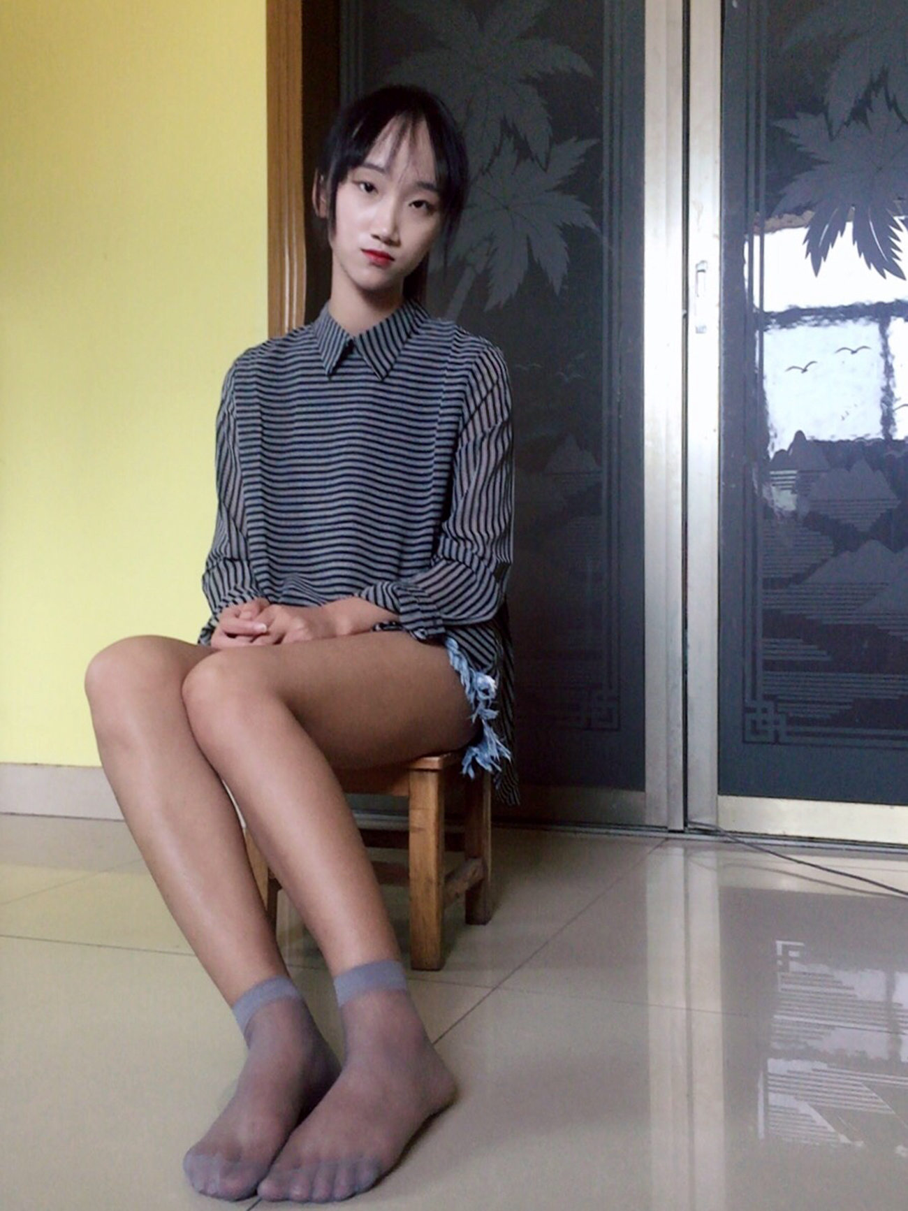 图片[27]-学妹校园寝室短丝系列044 杨柳[124P] – 速更版-美库