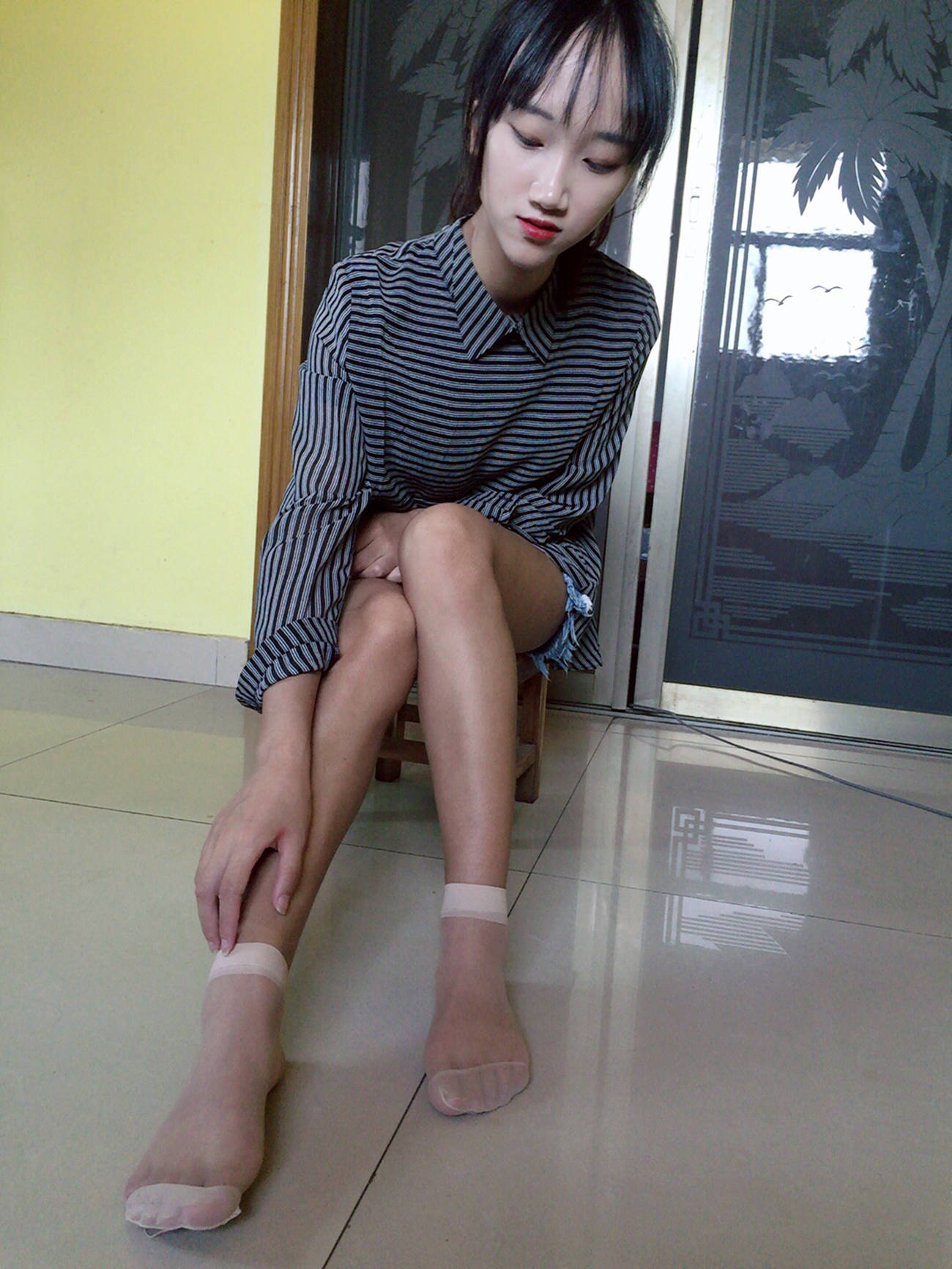 图片[36]-学妹校园寝室短丝系列044 杨柳[124P] – 速更版-美库