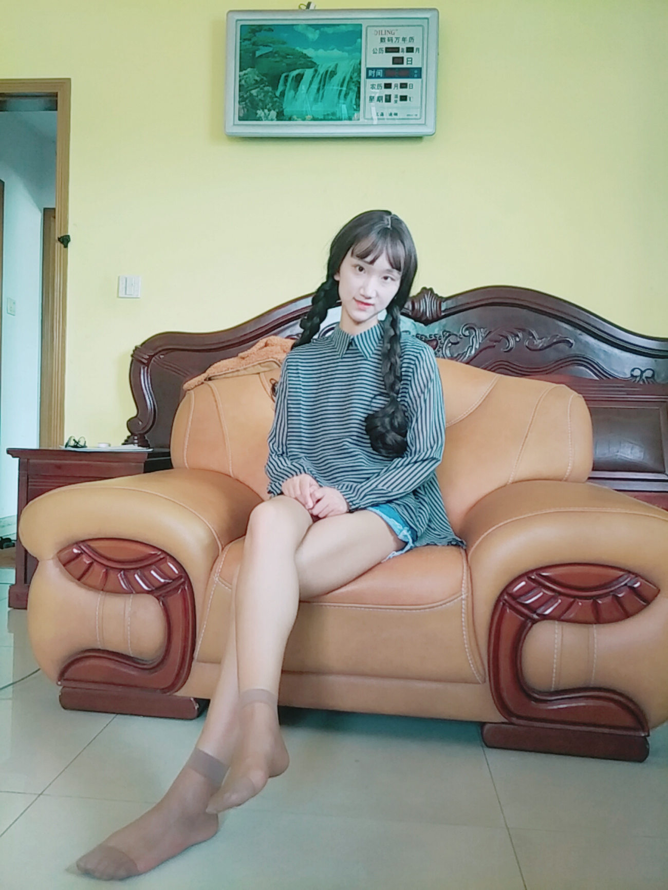 图片[47]-学妹校园寝室短丝系列044 杨柳[124P] – 速更版-美库