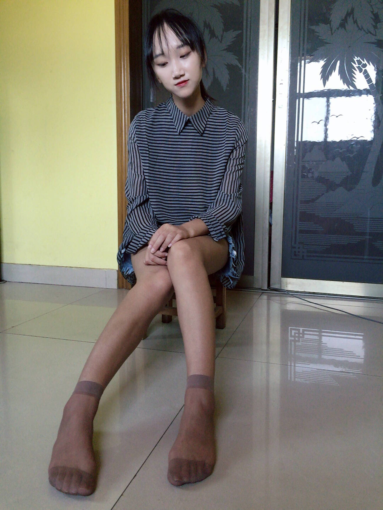 图片[48]-学妹校园寝室短丝系列044 杨柳[124P] – 速更版-美库