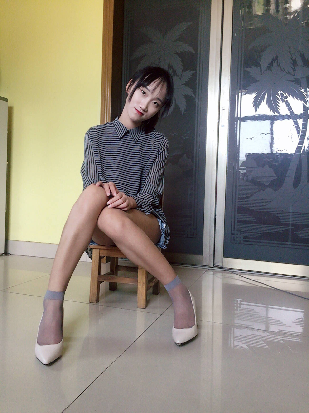 图片[51]-学妹校园寝室短丝系列044 杨柳[124P] – 速更版-美库