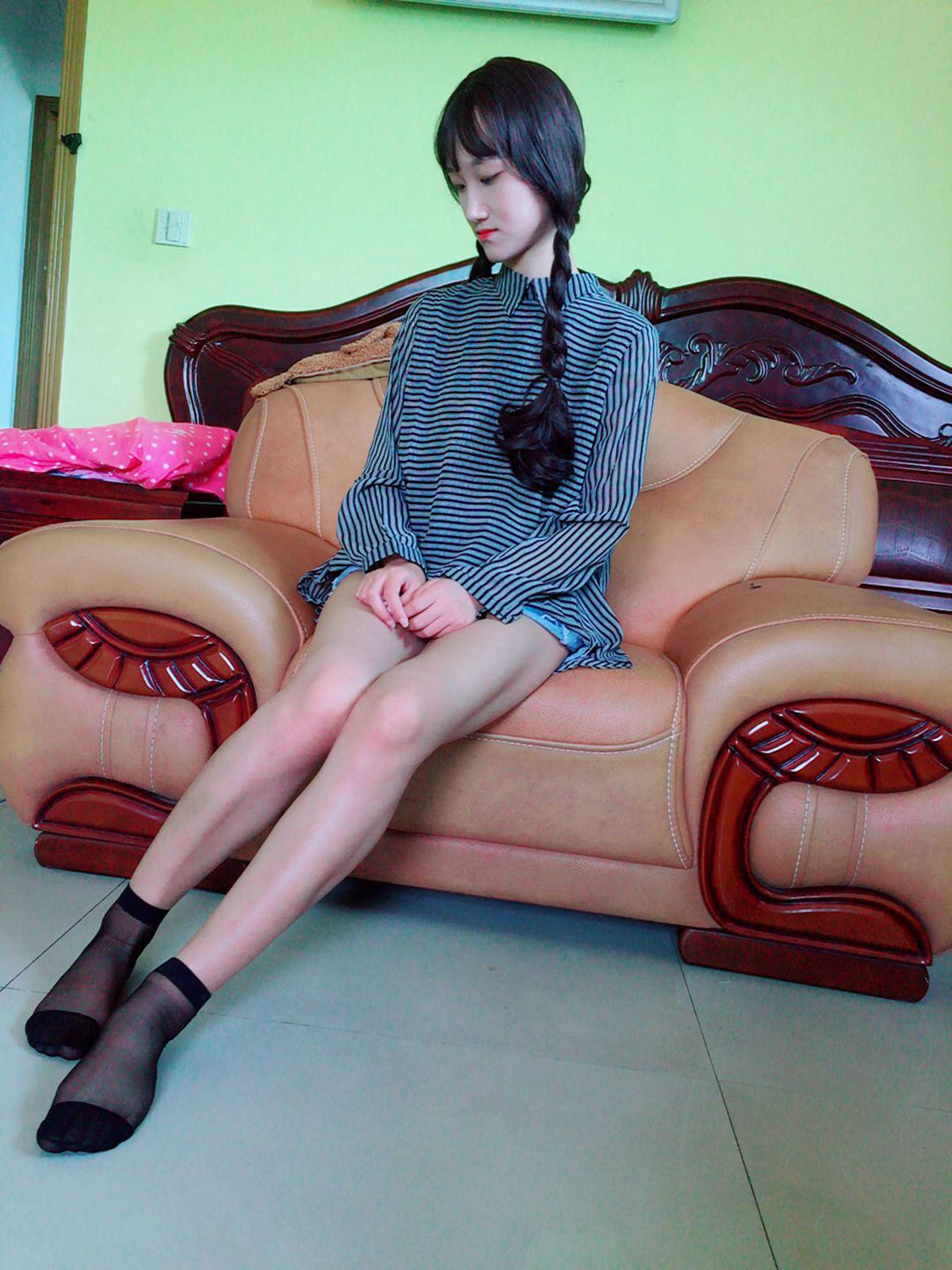 图片[63]-学妹校园寝室短丝系列044 杨柳[124P] – 速更版-美库