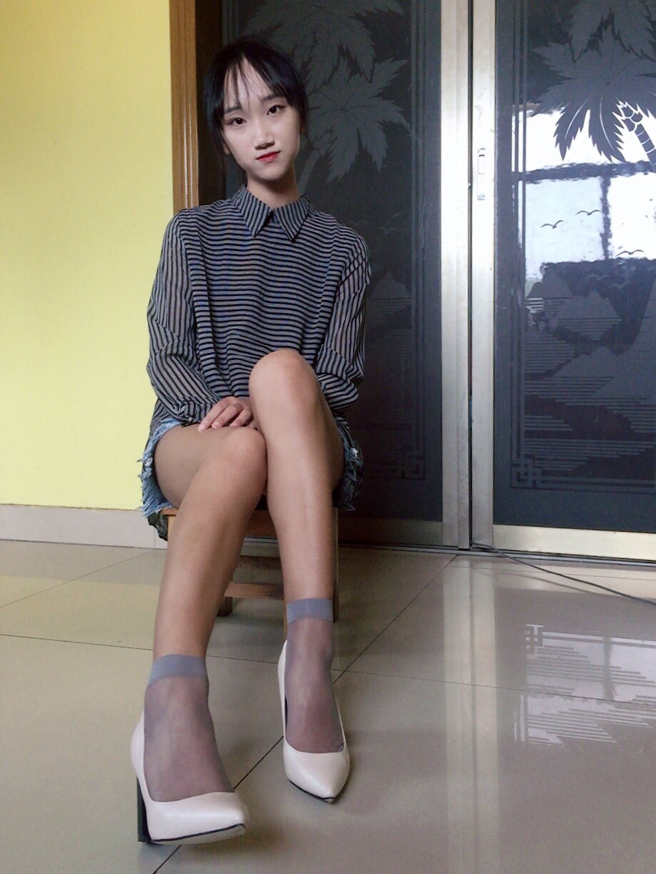 图片[80]-学妹校园寝室短丝系列044 杨柳[124P] – 速更版-美库