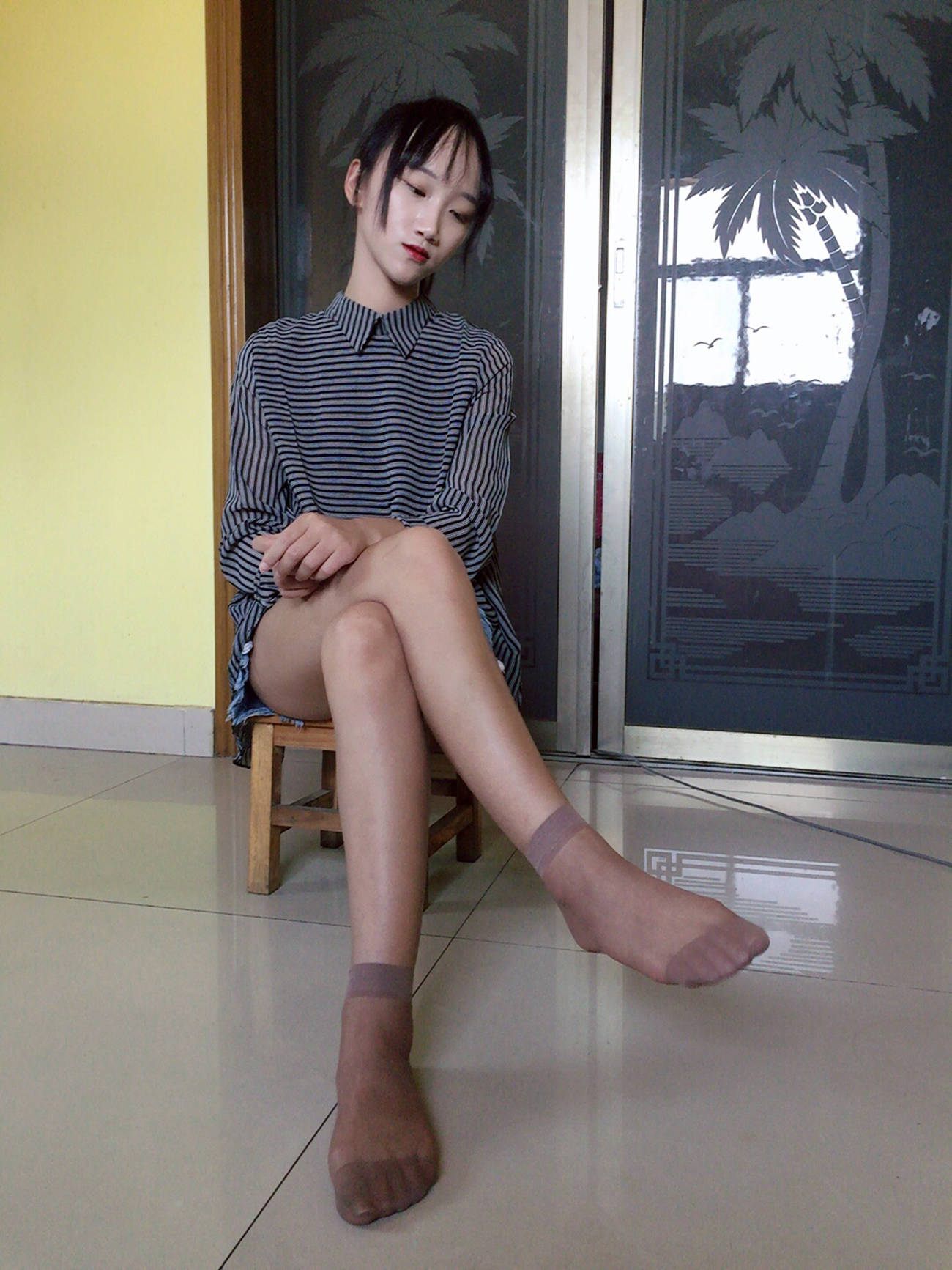 图片[91]-学妹校园寝室短丝系列044 杨柳[124P] – 速更版-美库